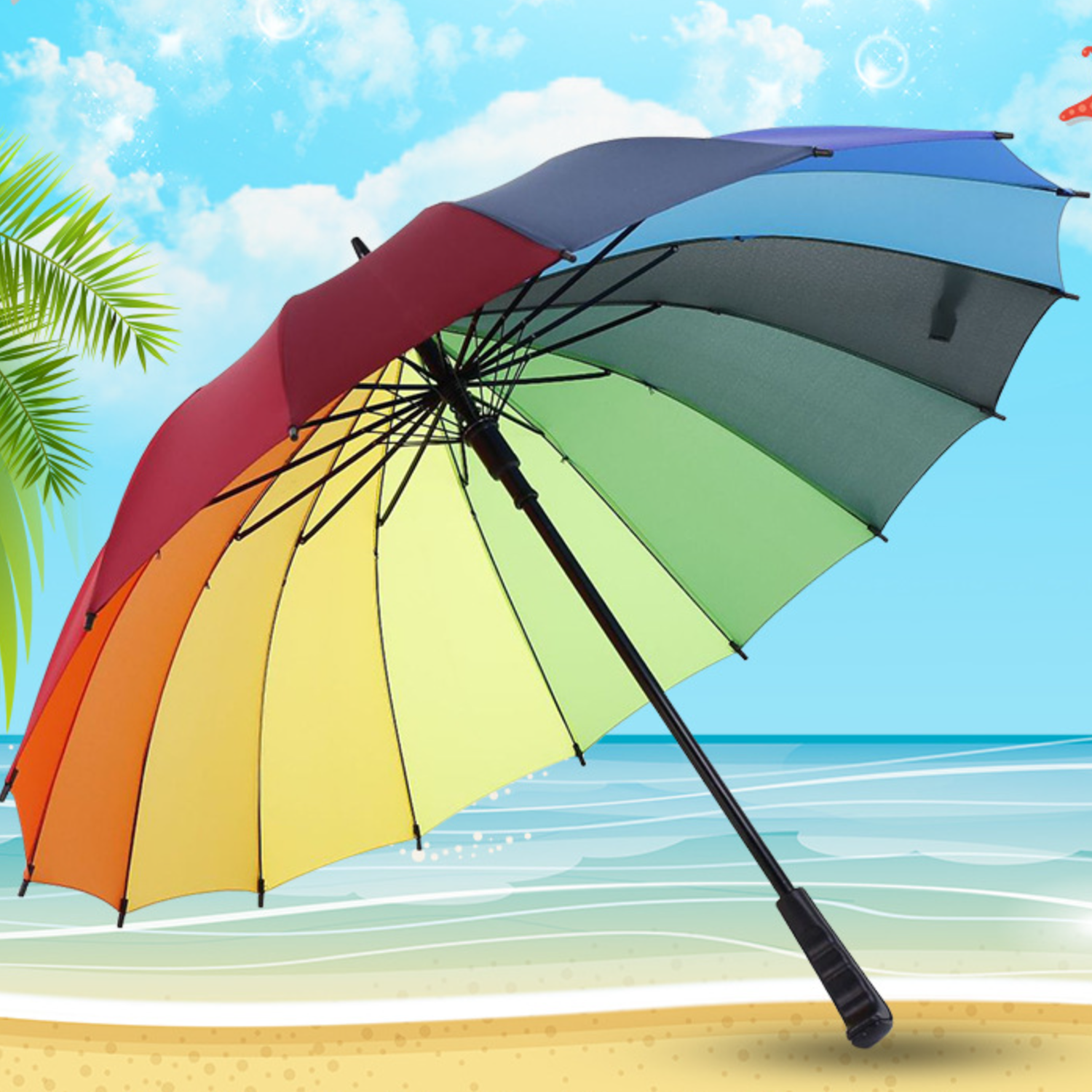 Rainbow umbrella 3
