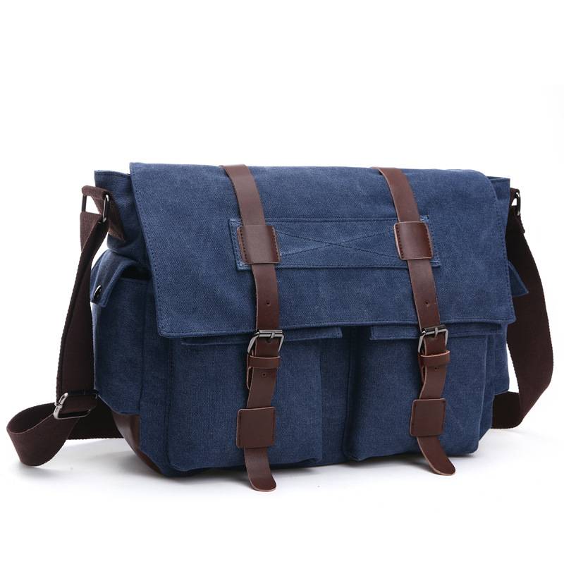 Large Canvas Messenger Bag 2