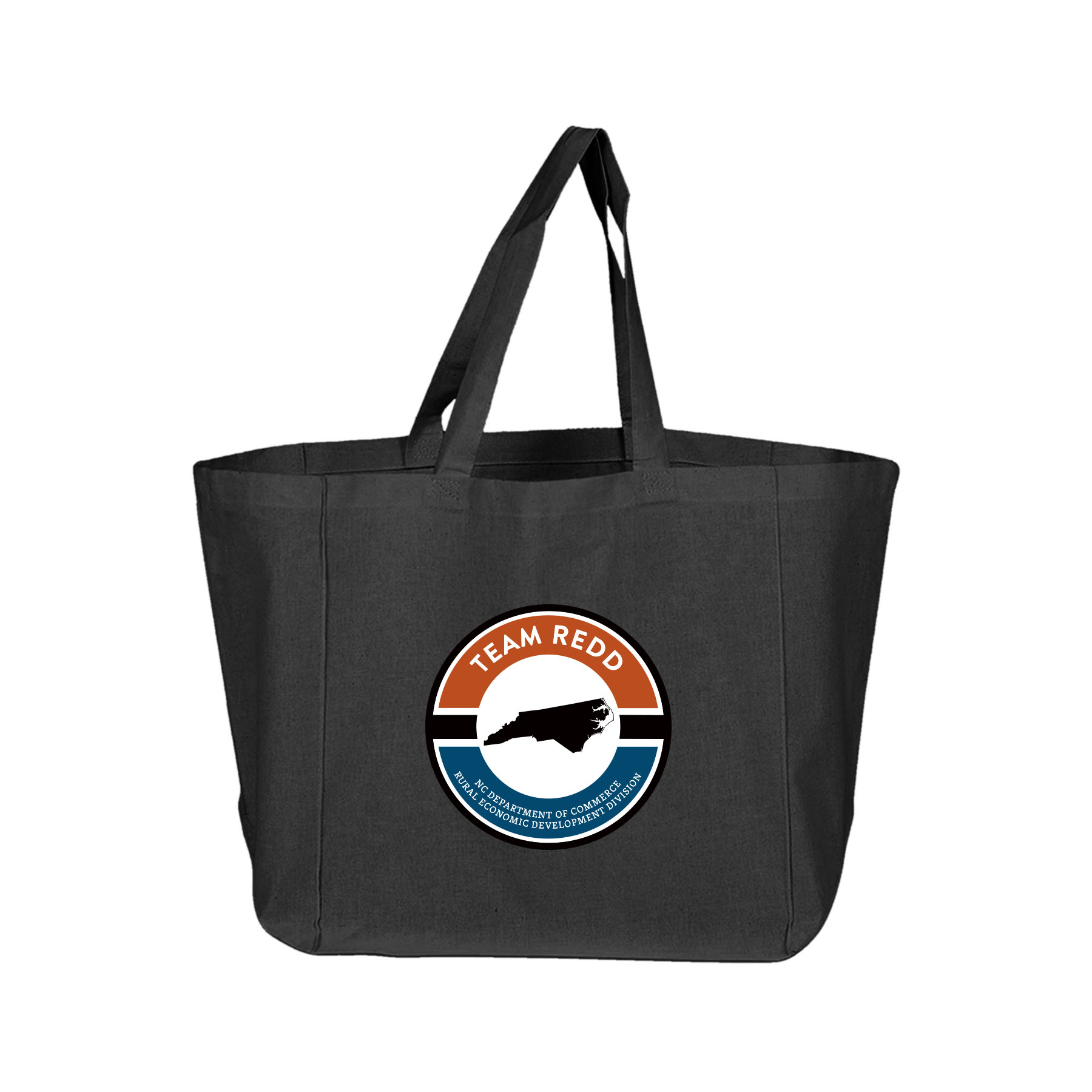 6 oz. 100% Cotton Sheeting Travel Tote Bag w/ Bottom Gusset 2