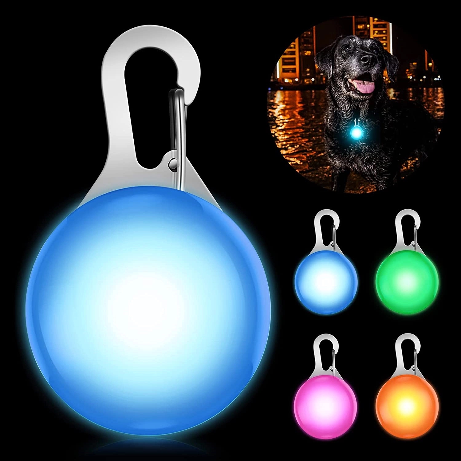 Led Flashing Light Pet Collar Pendant 1