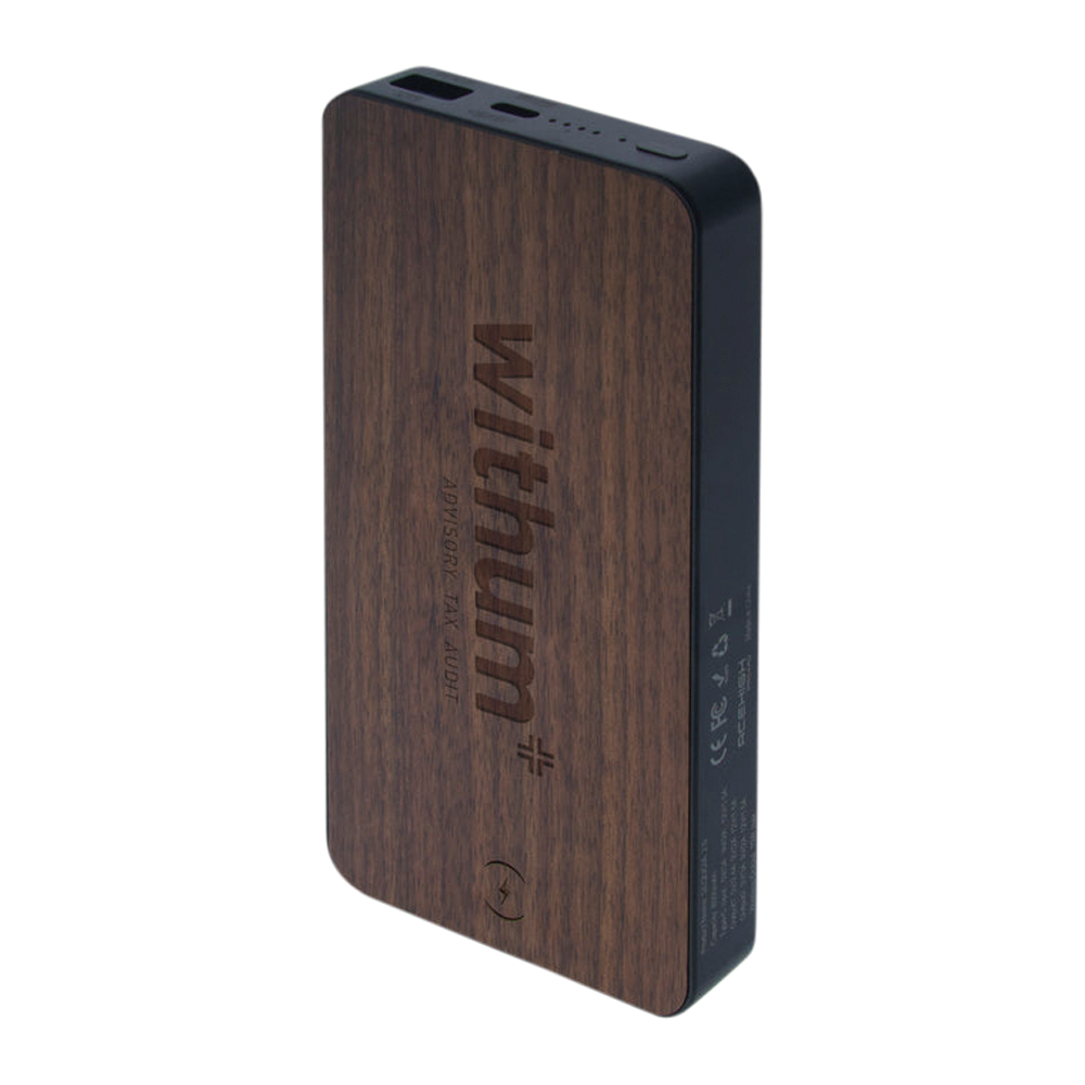 Wood Finish Hybrid Qi Charger 2