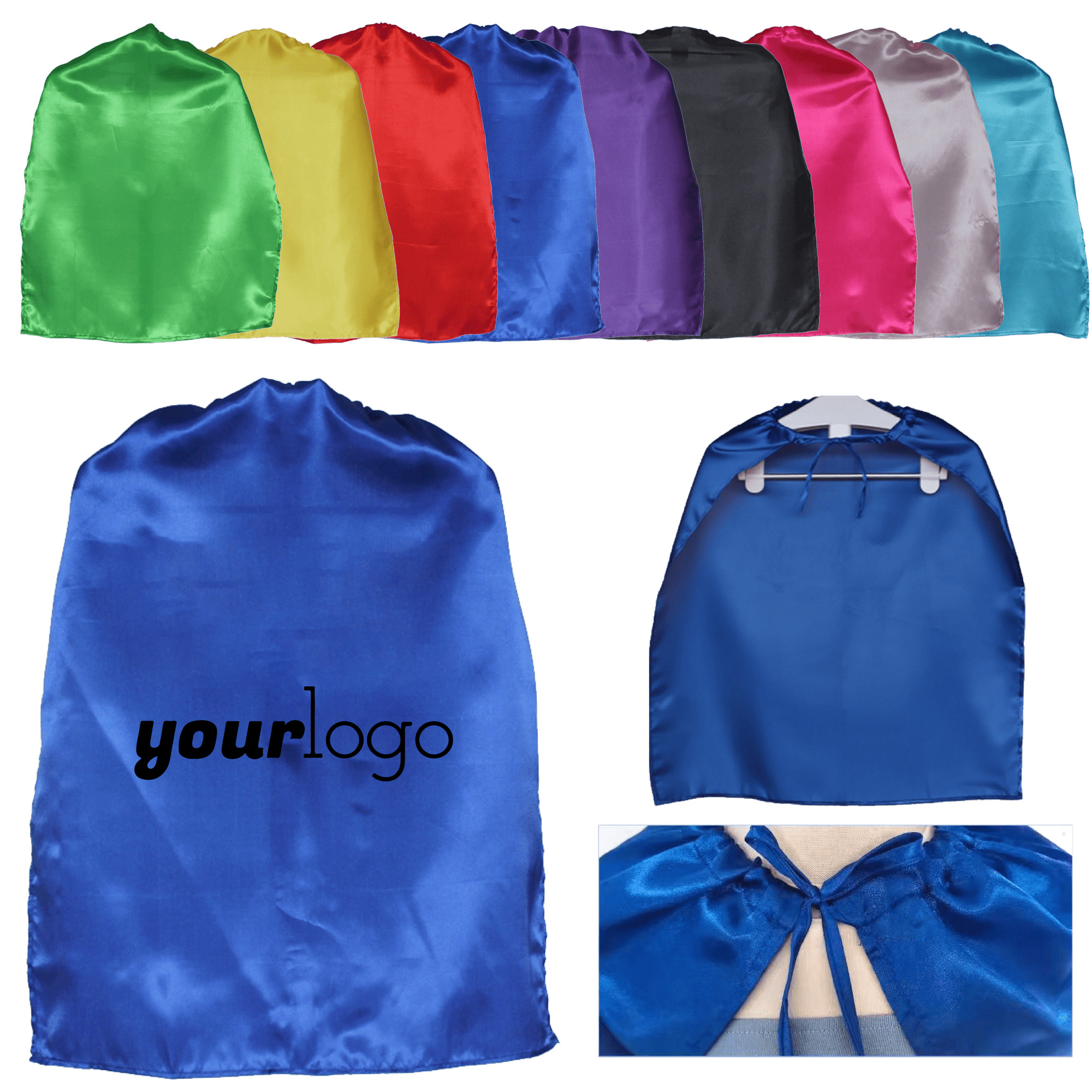 Children's Lightweight Tie-On Polyester Cape 2