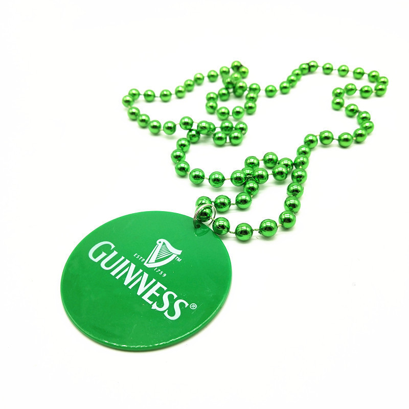Custom Plastic Medallion Beads Necklace 3