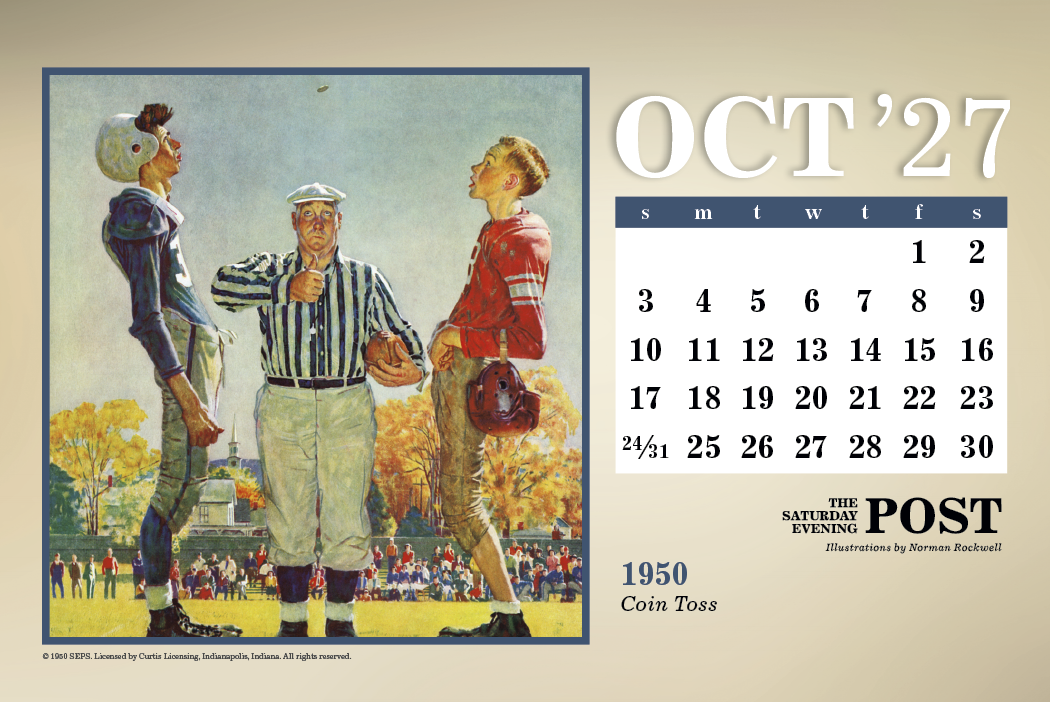 Triumph® Calendars The Saturday Evening Post Large Desk Calendar 11