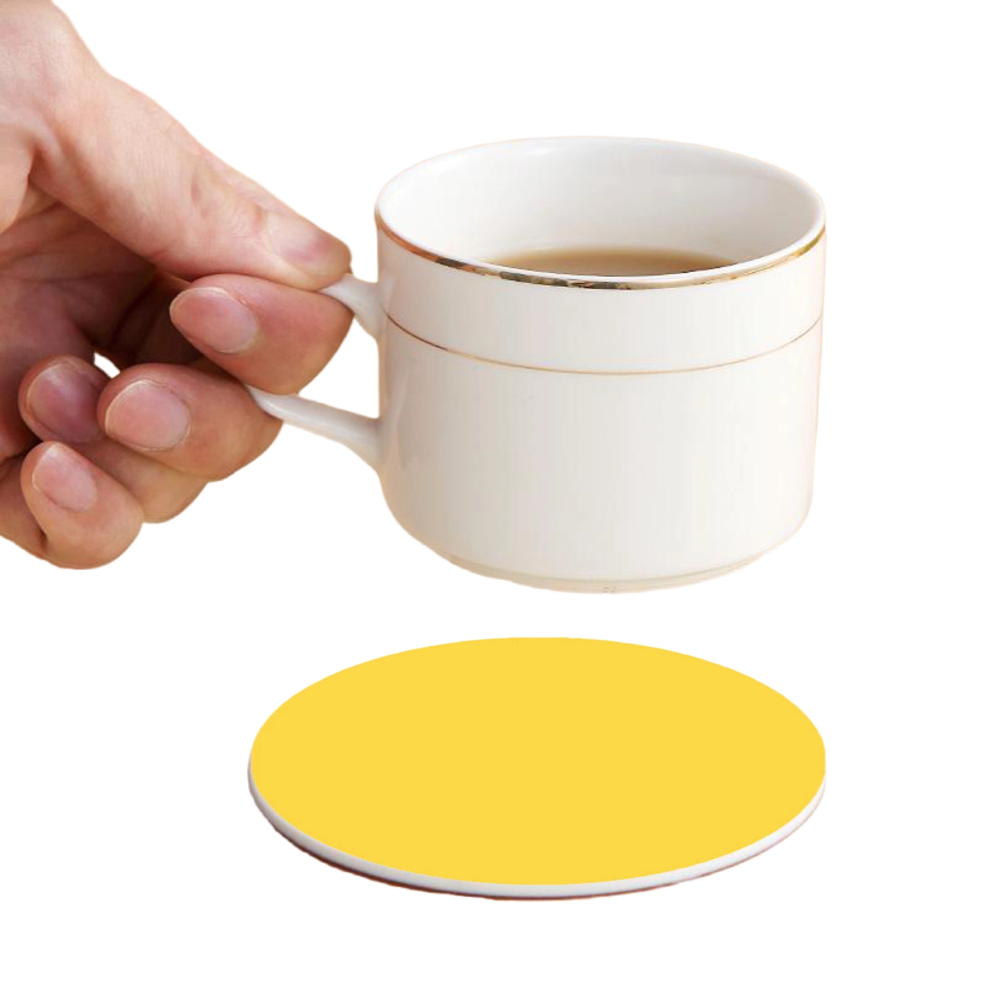 MOQ 50 Full Color PVC Round Coasters 14