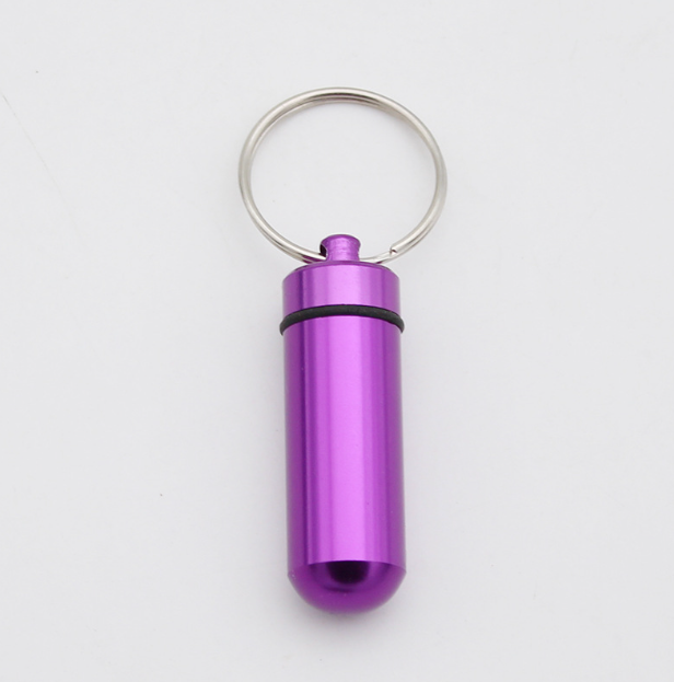 Aluminum Alloy Pill Storage Keychain 3