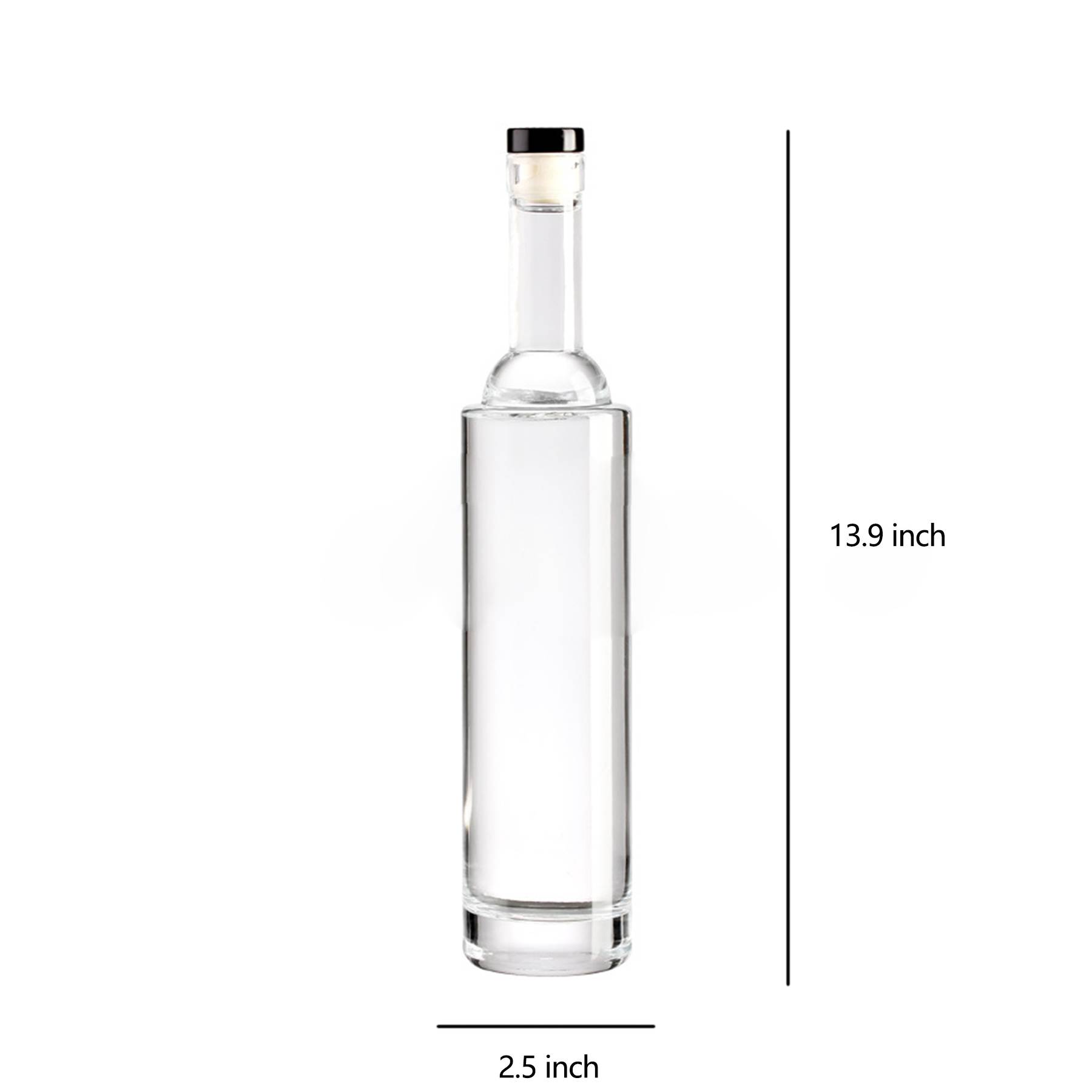 Clear Glass Wine Bottles 1
