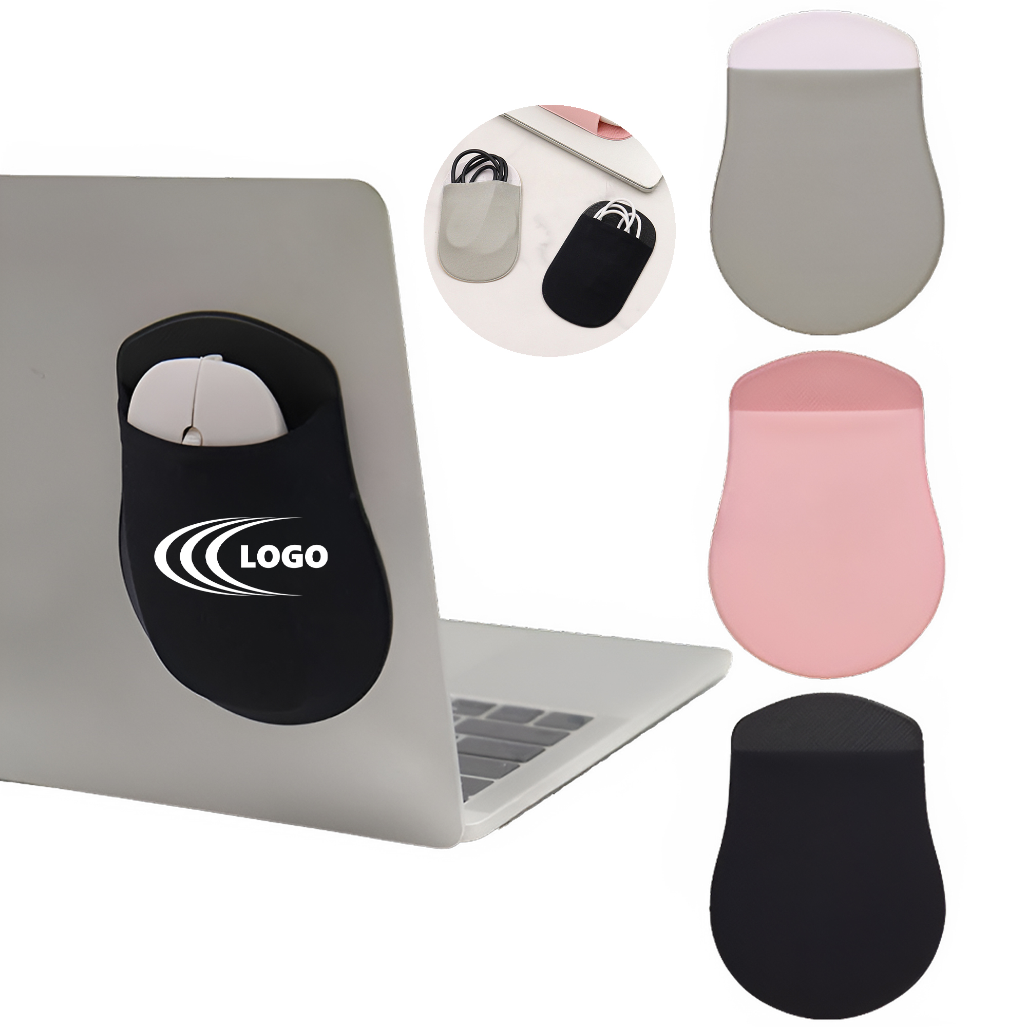 Portable Self-Adhesive Mouse Pouch for Laptop 1