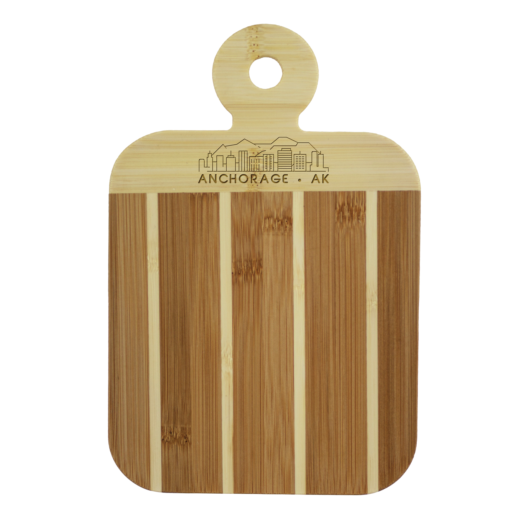 Striped Paddle City Skyline Board - Anchorage 4