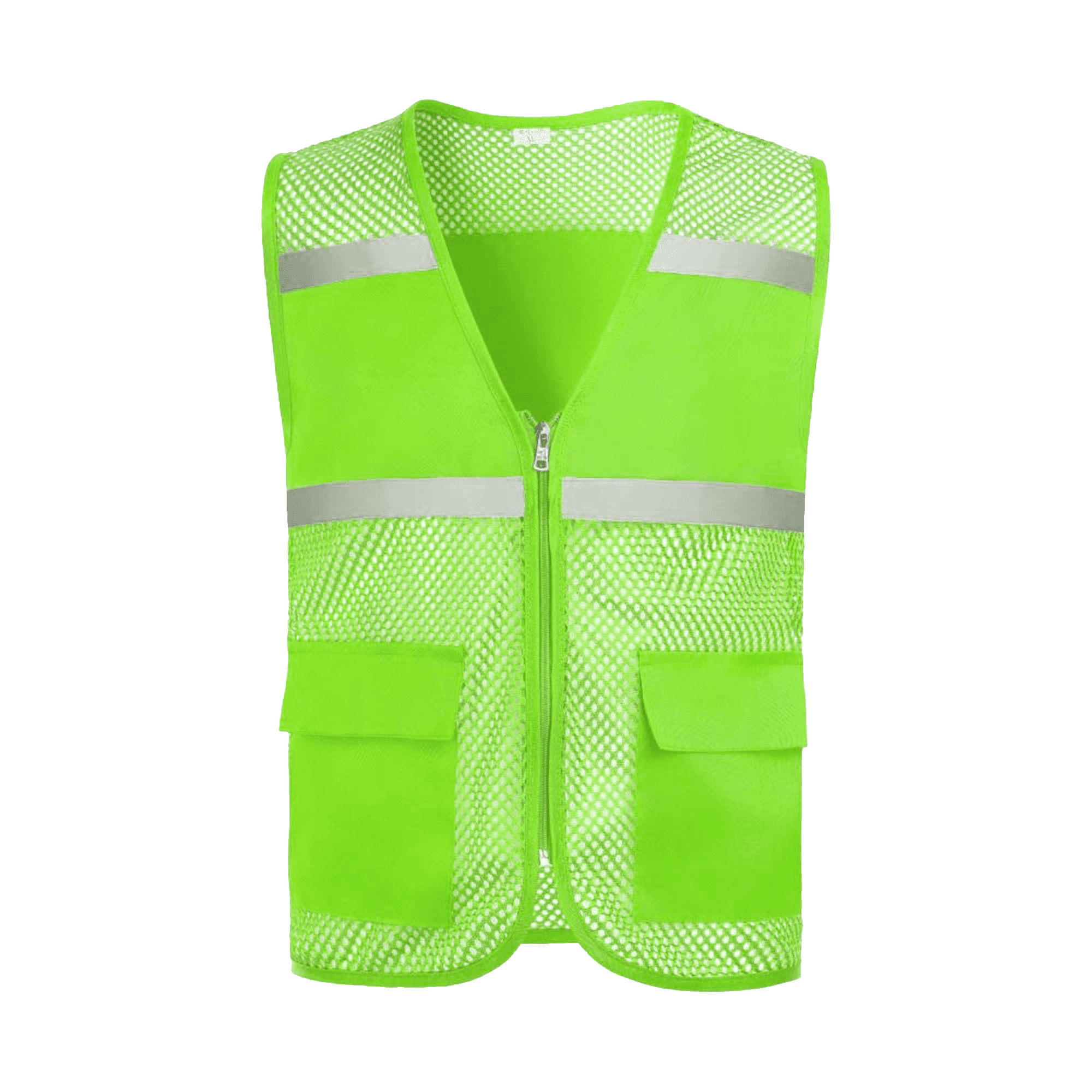 Pockets and Zipper Reflective Safety Vest 8