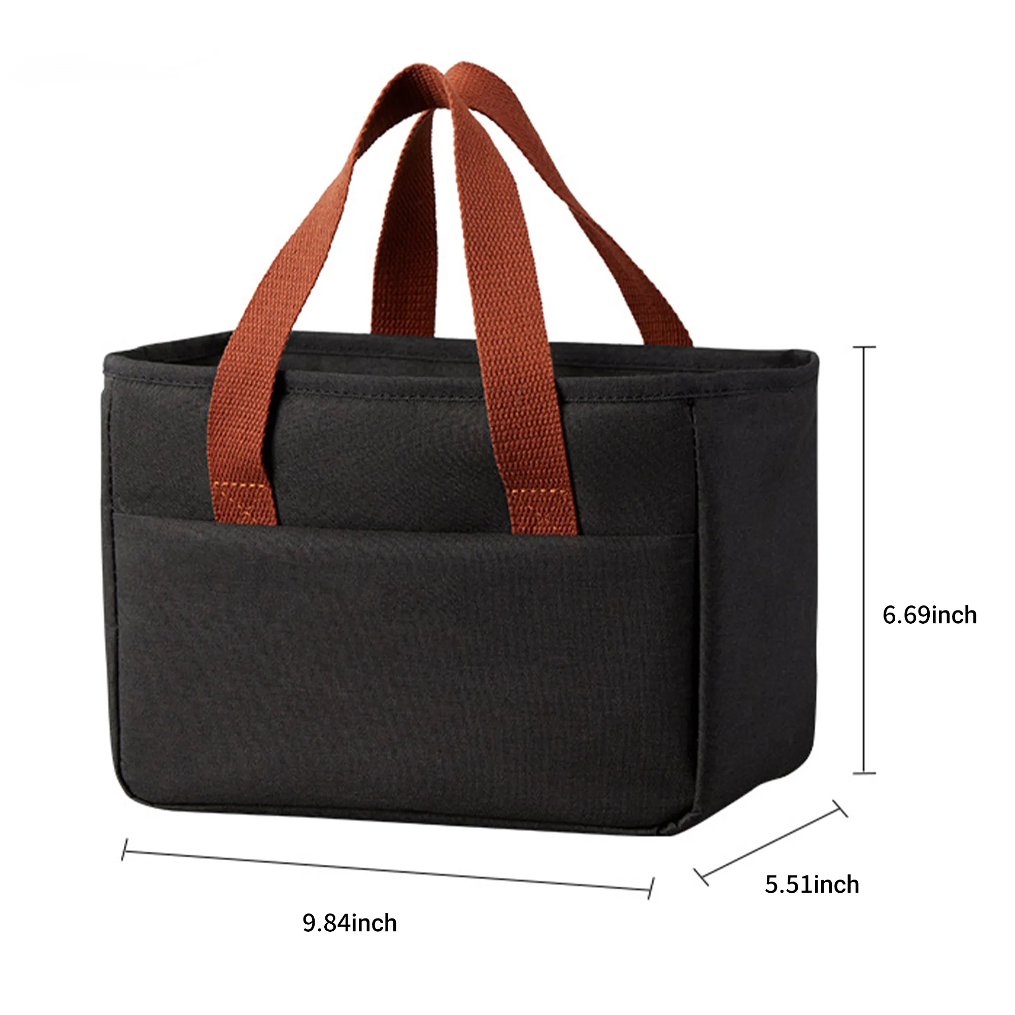 Water Resistant Insulated Food Bag with Carry Handles 2