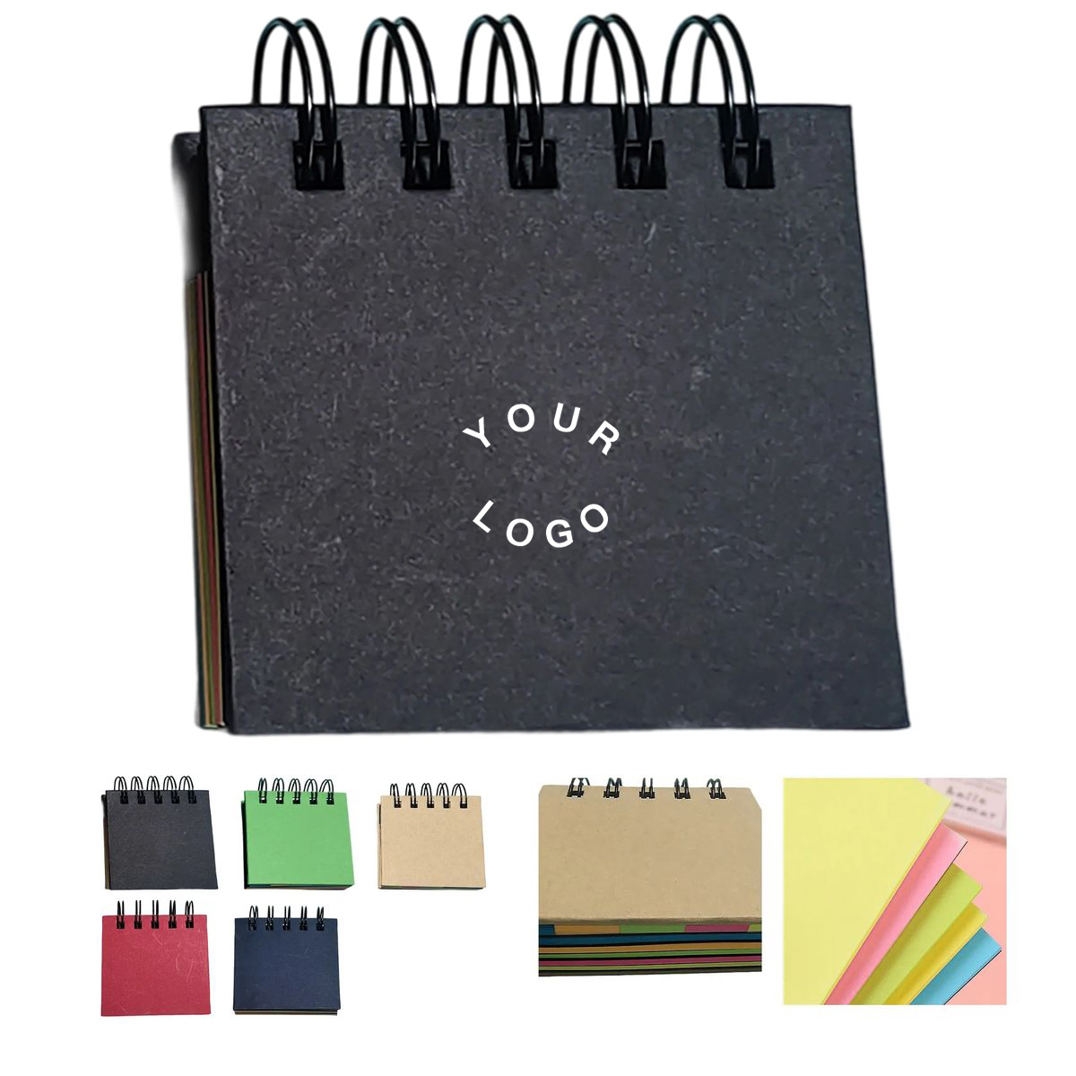 Colorful Sticky Note Pad with Spiral Binding 8