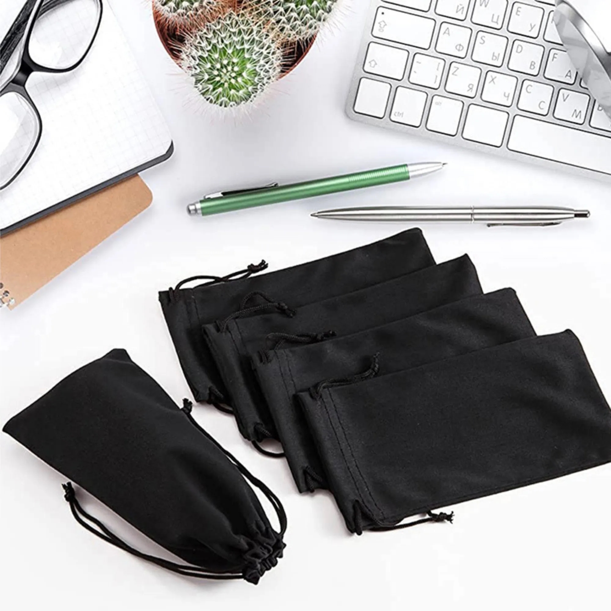 Scratch-Proof Glasses Case Drawstring Pouch Sunglasses Bag 2