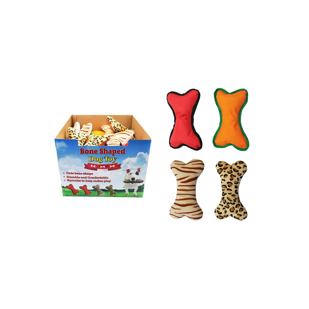 Bone Shaped Dog Toys Assorted 2