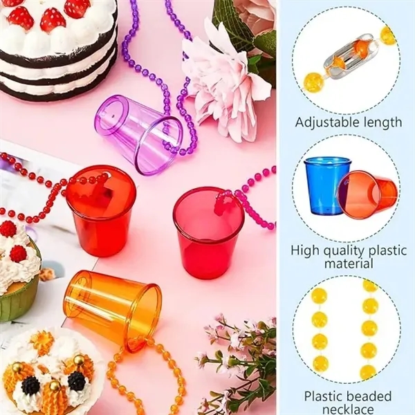 Beaded Shot Glass Holder Necklace 6