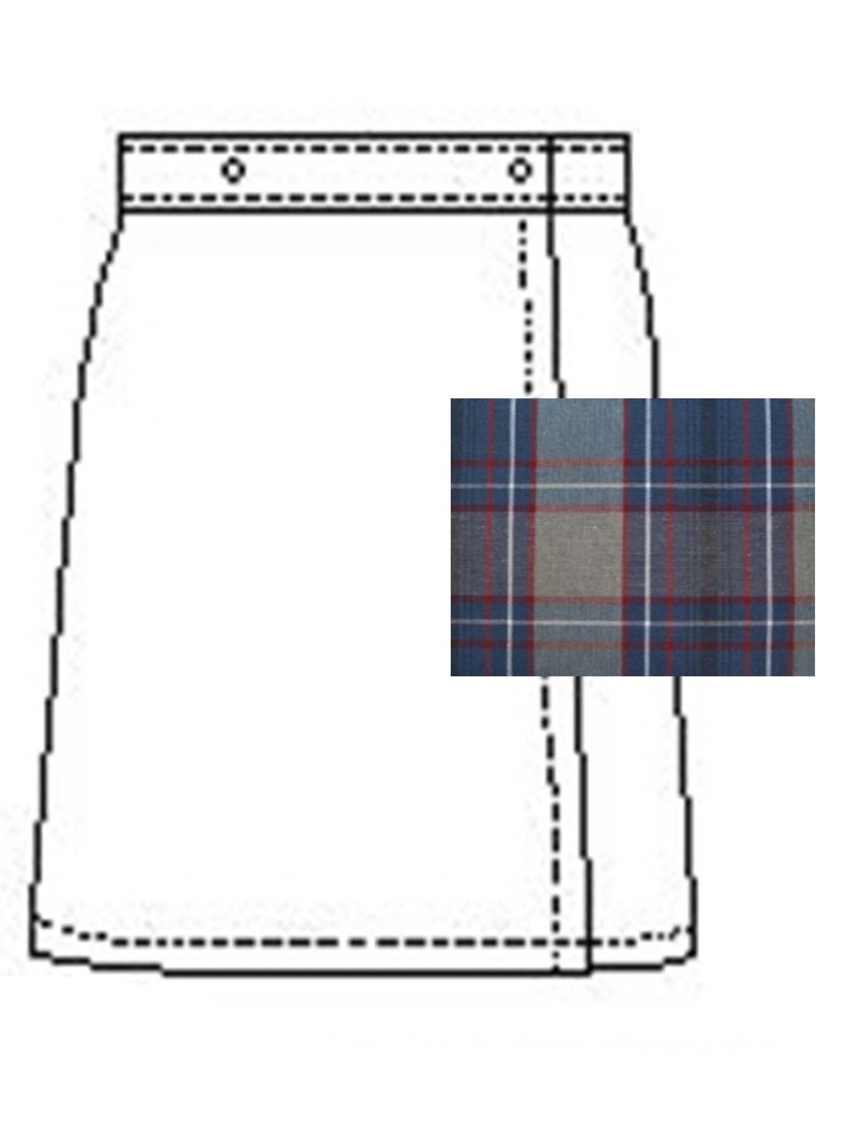A+ Uniforms - Girls' Blend Plaid Skort 10