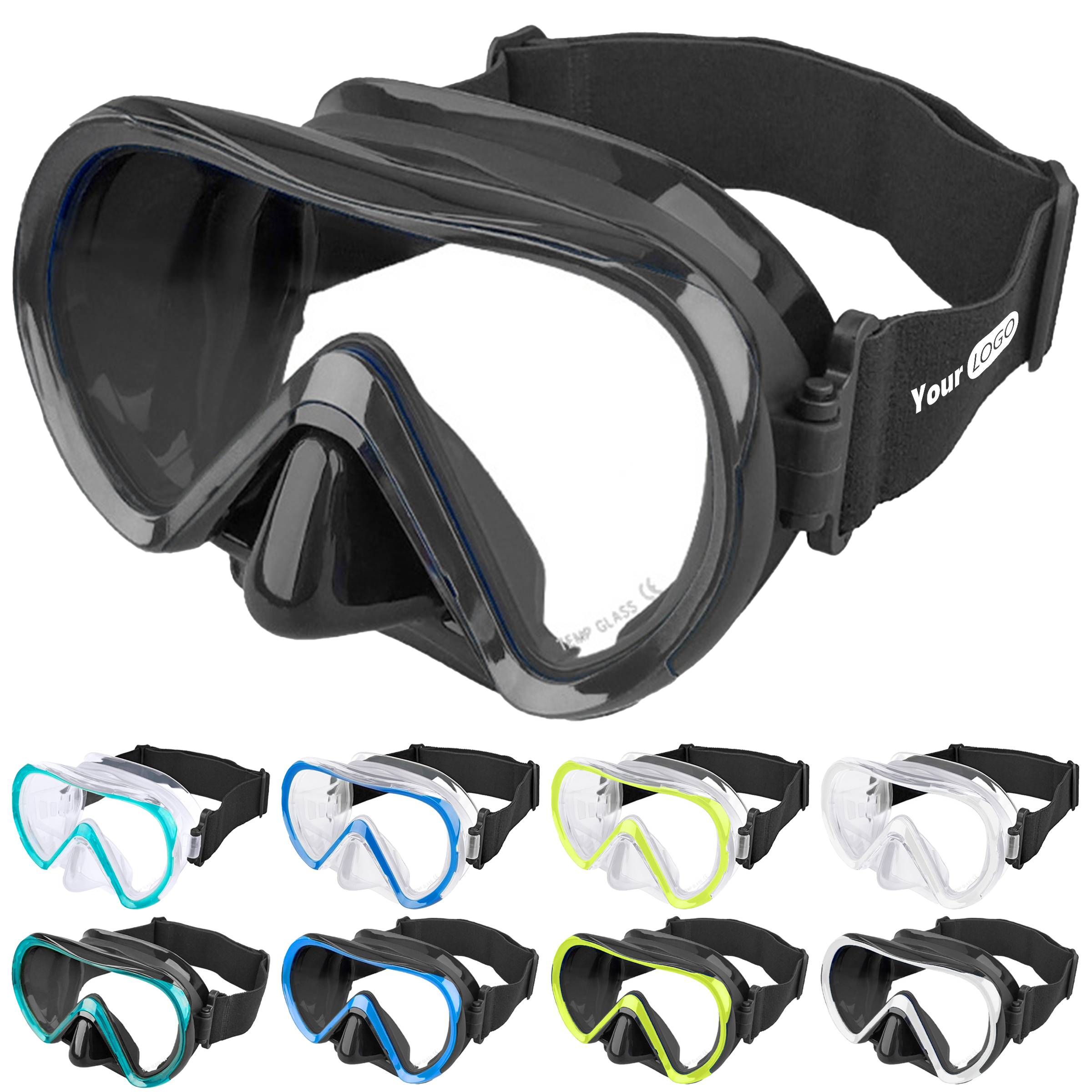 Polycarbonate Large Field Diving Goggles 7