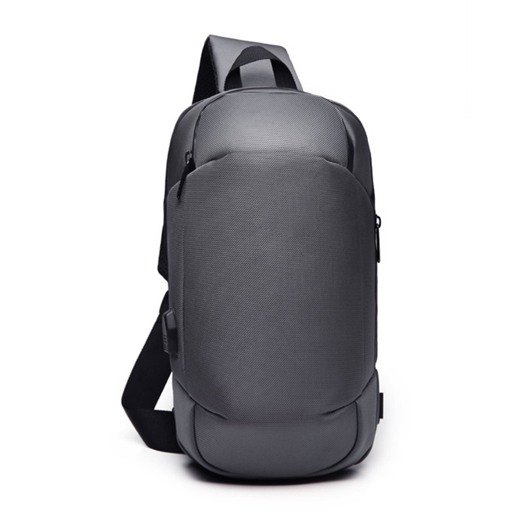 Oxford Sling Waterproof Chest Bag with USB Charging Port 3