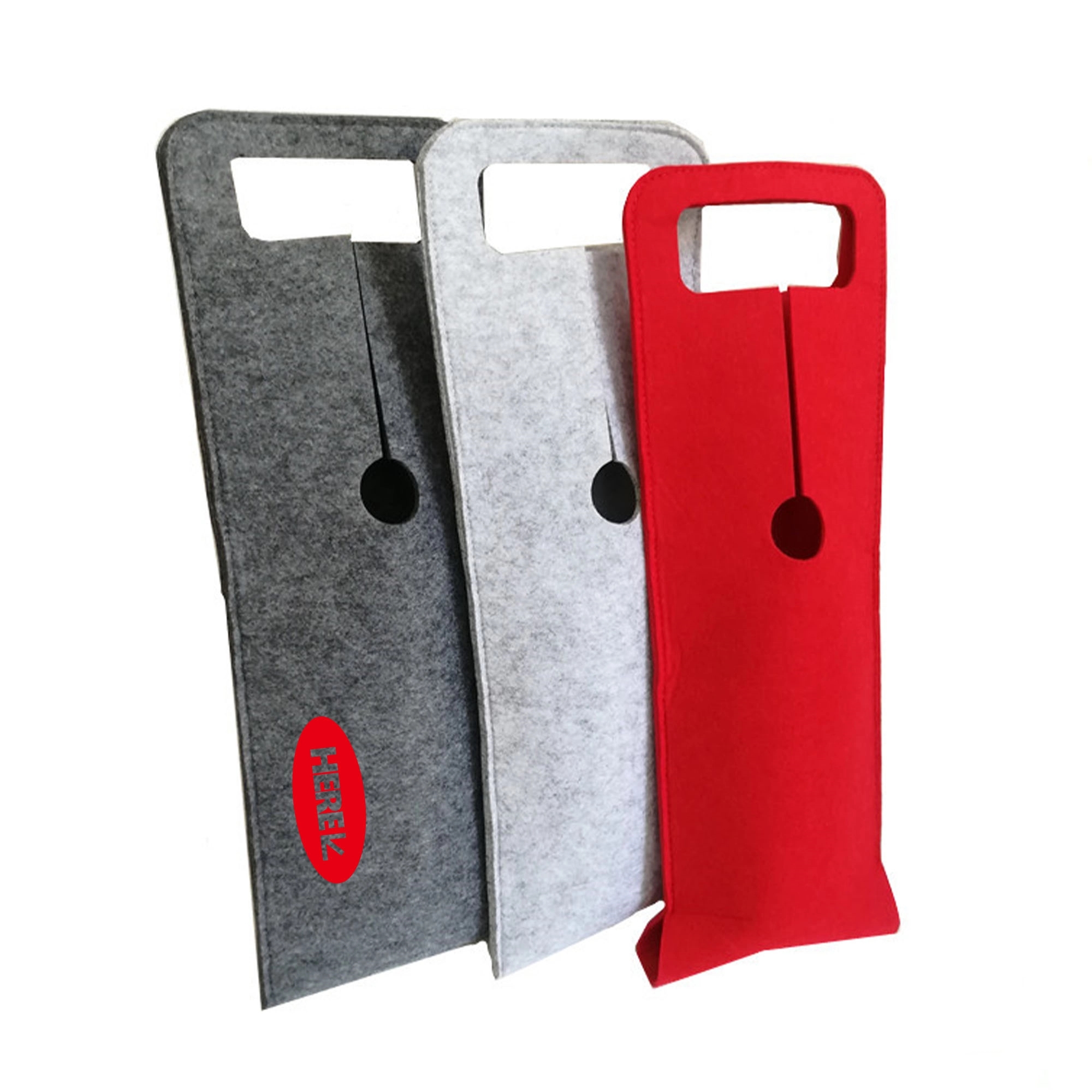 Felt Wine Bag, custom tote bag with logo imprint 2