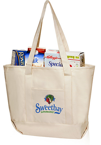 Front Pocket Canvas Tote Bags