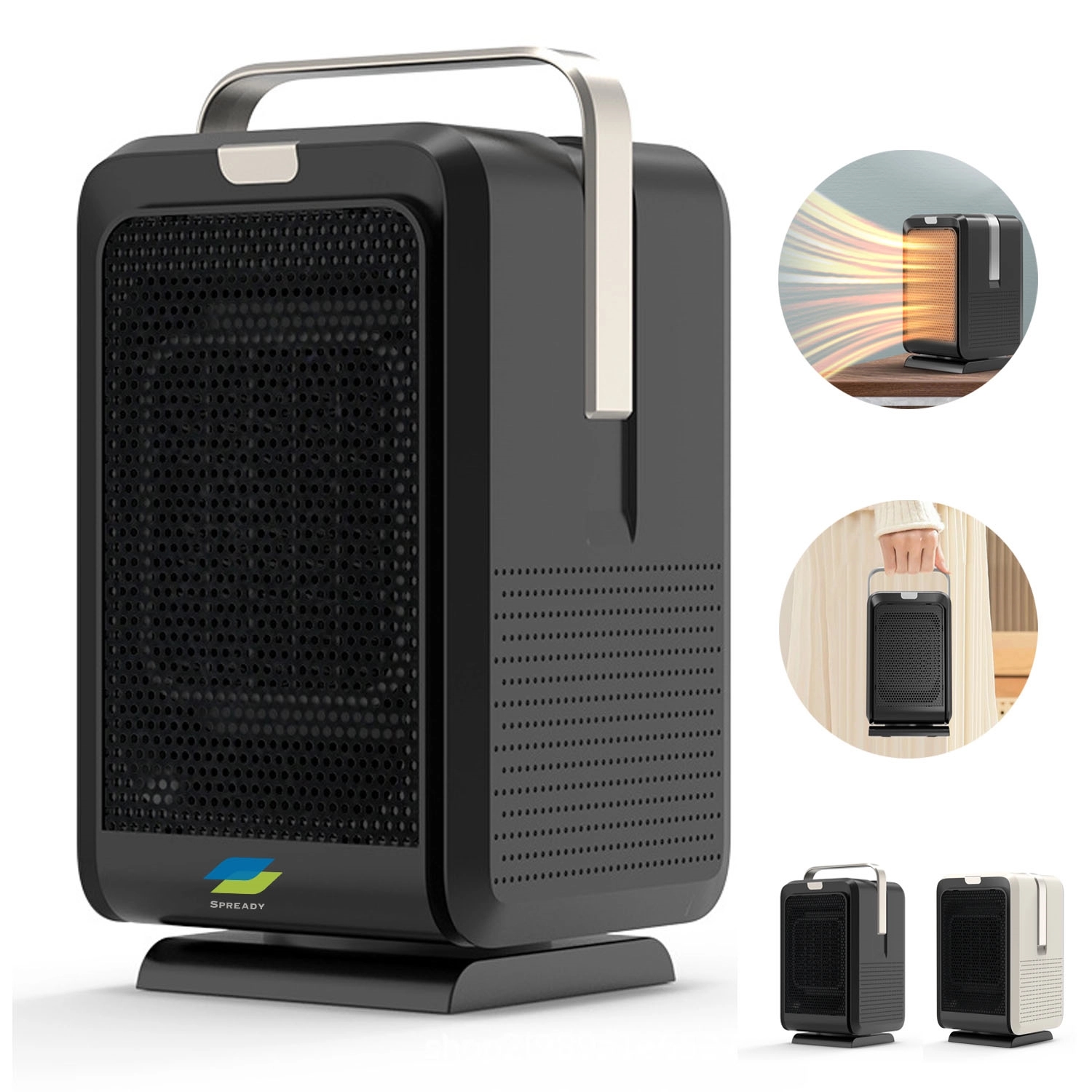 Ceramic Space Heater With Overheat Protection And Remote 2