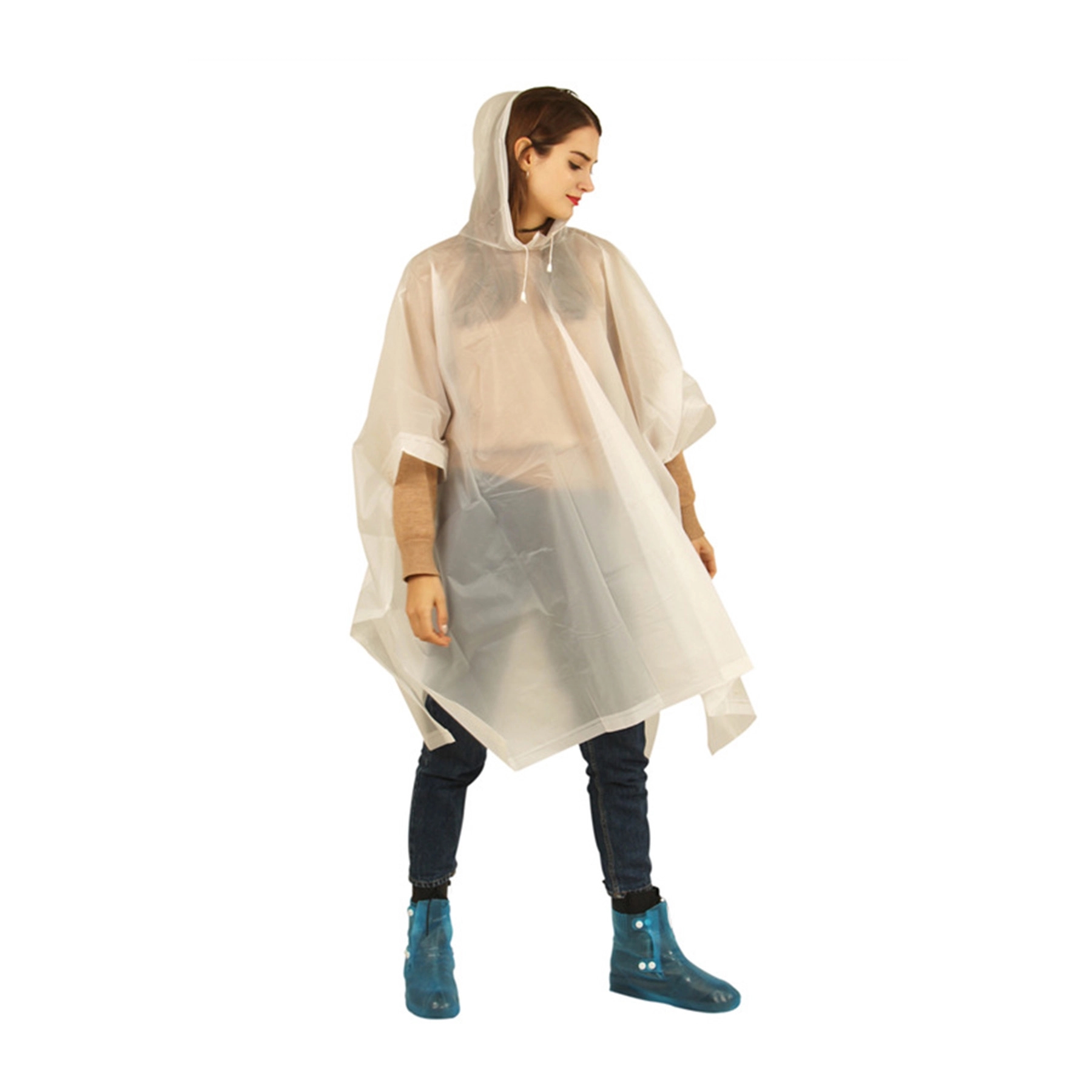 Portable EVA Raincoats for Adults Waterproof Poncho 2