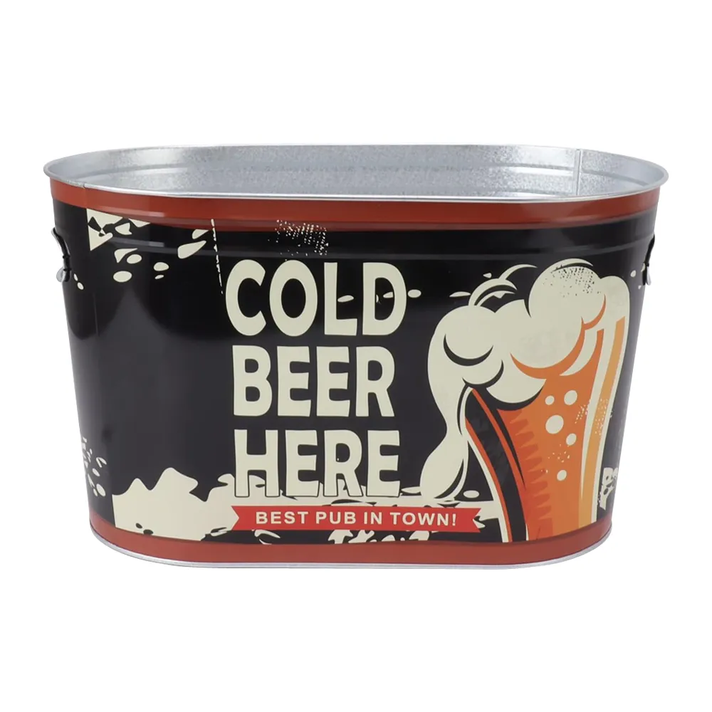 8L Galvanized Deep Beverage Bucket 4