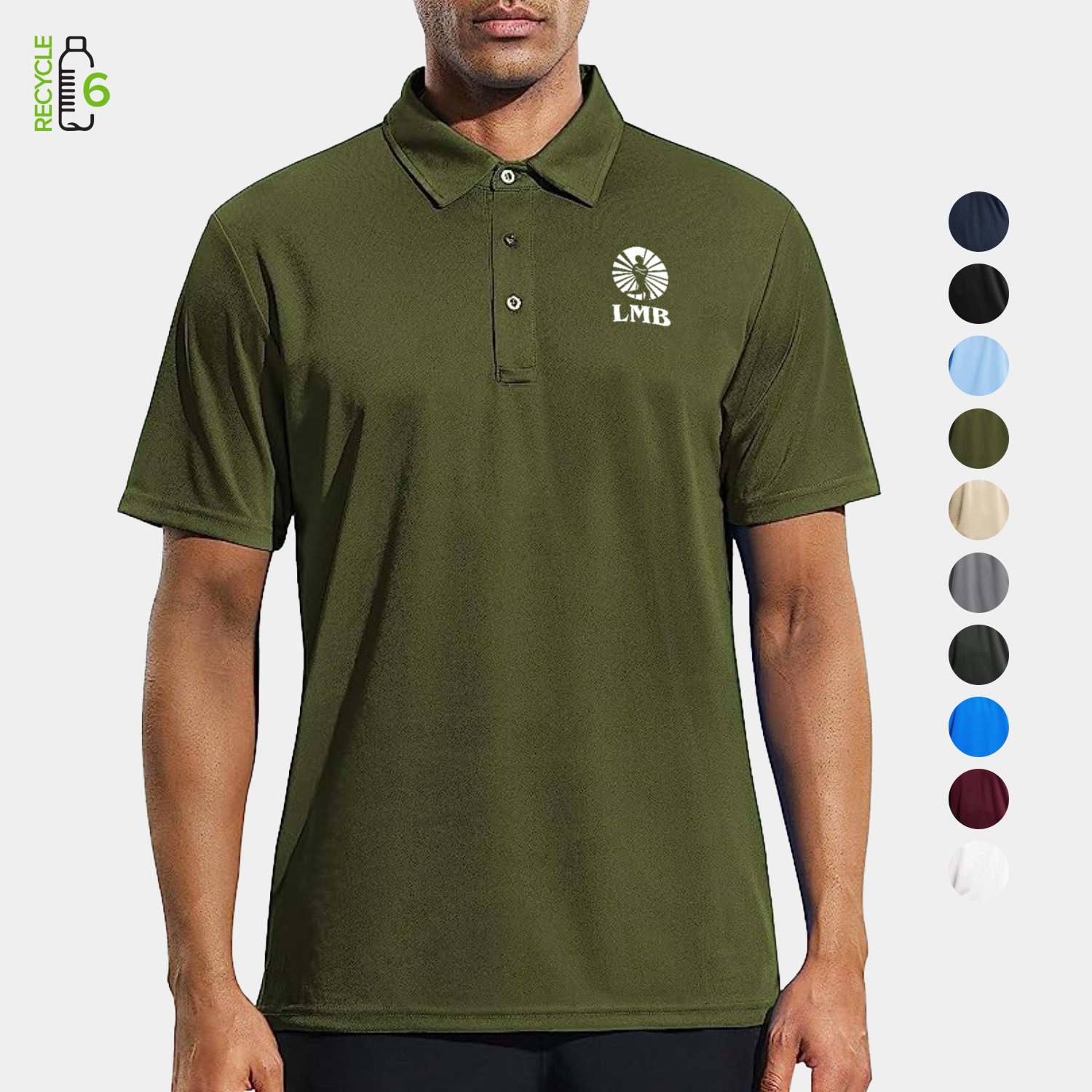 REPREVE® - Men's Recycled Polyester Short Sleeve Polo Shirt 2