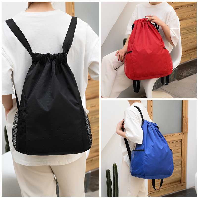 Custom Logo Lightweight Waterproof Basketball Drawstring Back Packs Sports Fitness Drawstring Backpa 6