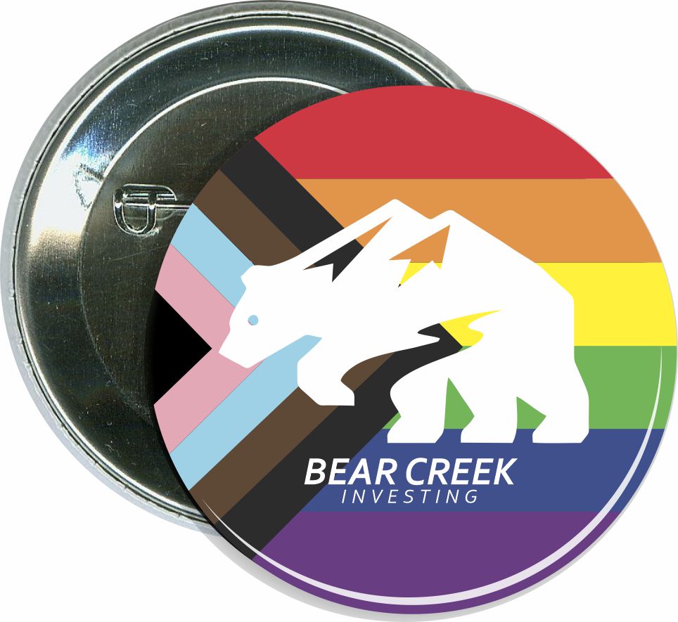 Pride Flag Button, Customize with your logo 2