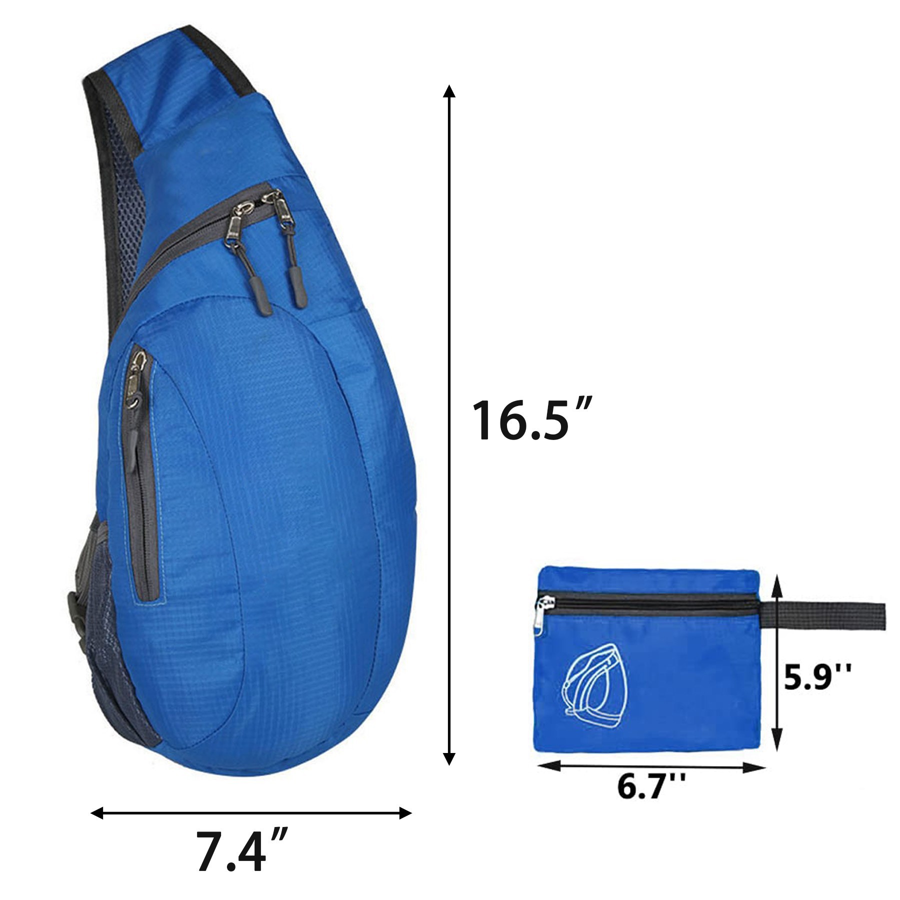 Casual Style Sports Foldable Sling Bags 4