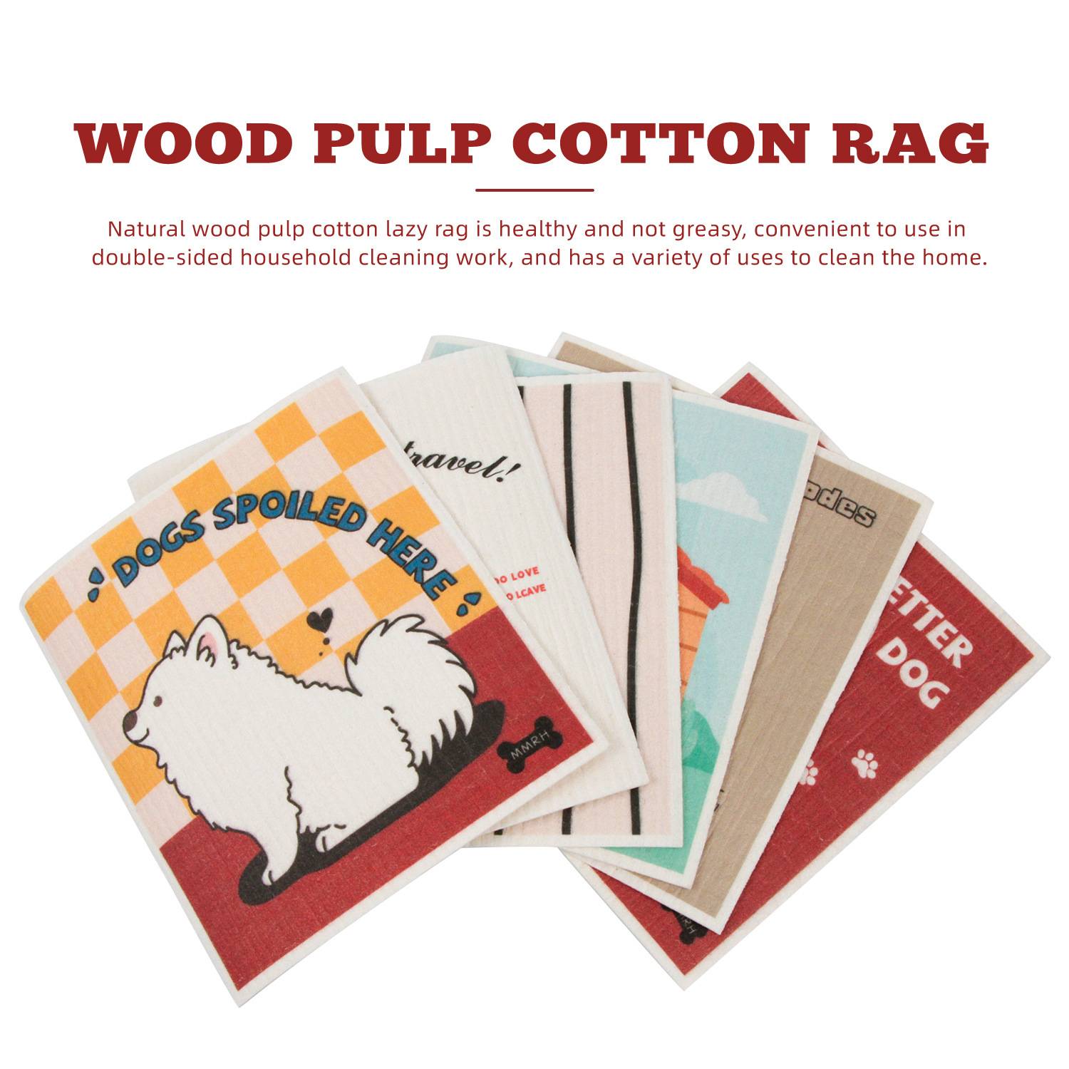 Biodegradable Non-Greasy Wood Pulp Sponge Cloth 12