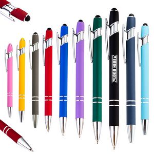 Click Activated Matt Color Stylus Metal Pen 9