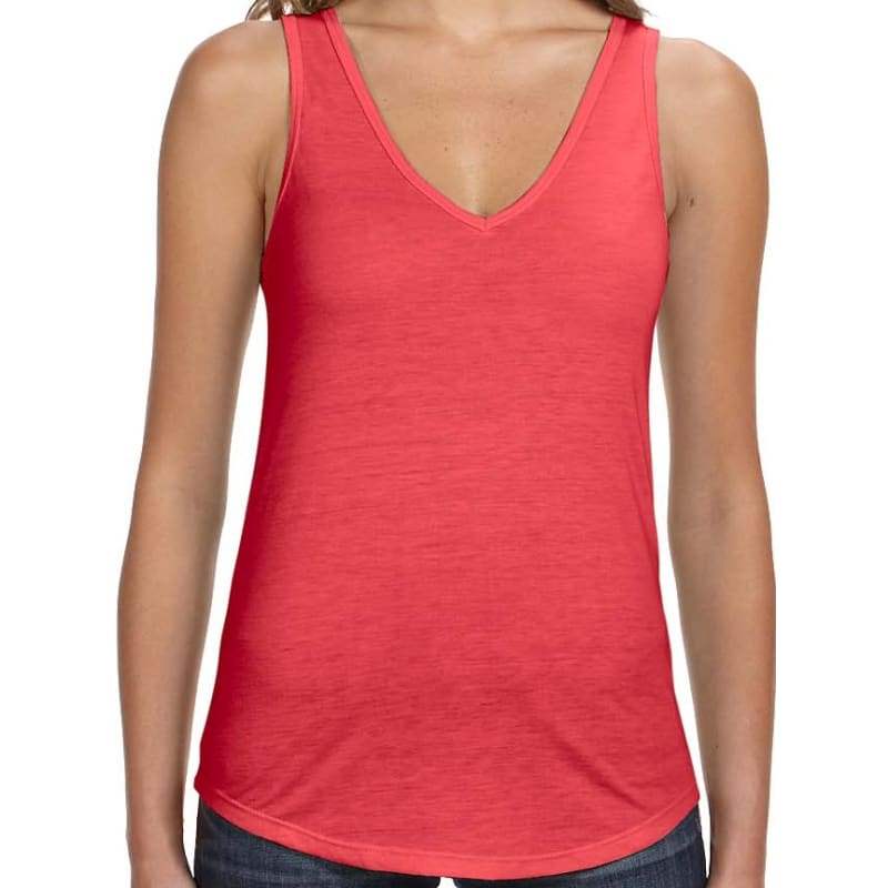 Bella Ladies Flowy V-Neck Tank 6