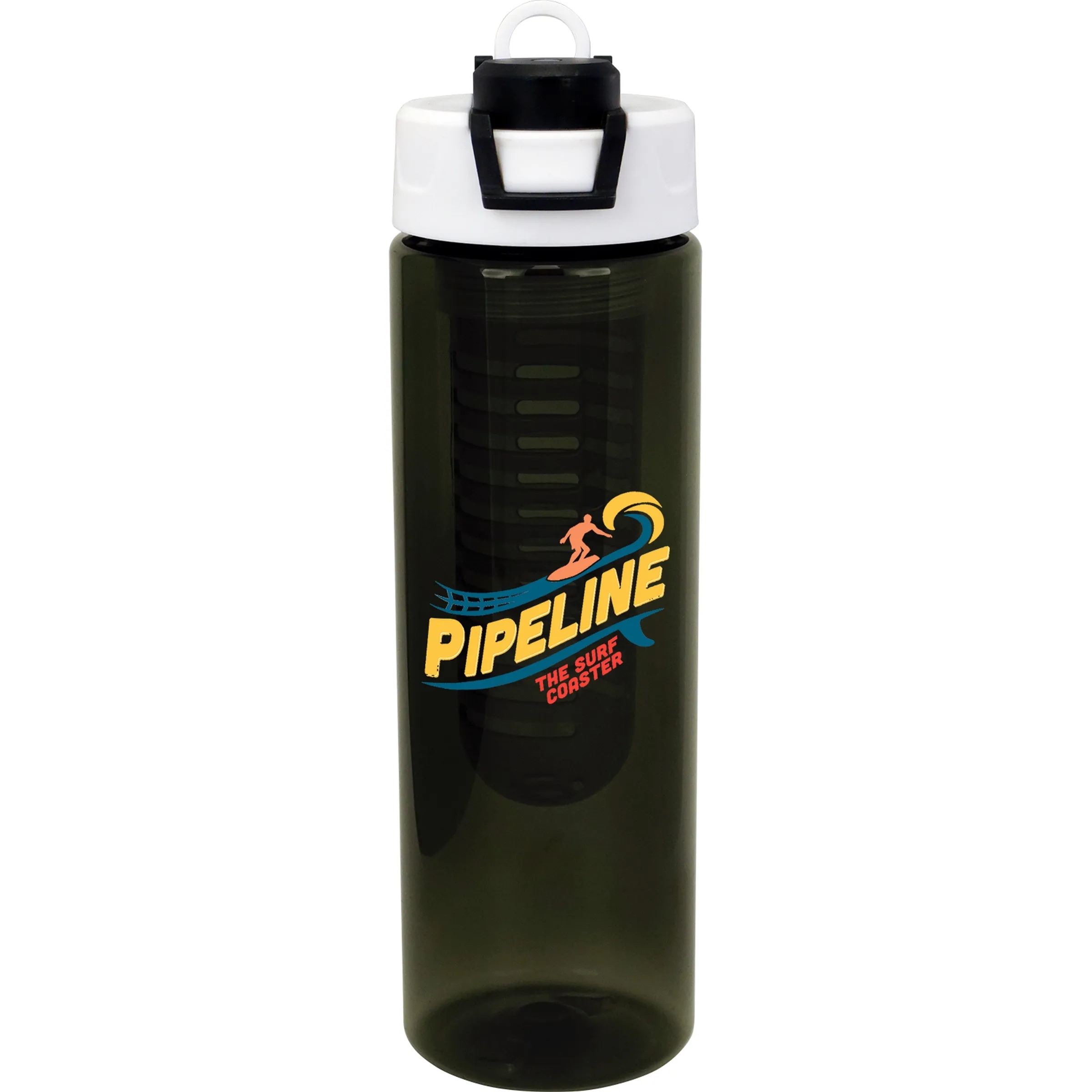 Two Tone Pop Up 24 oz. Colorful Bottle with Infuser 15