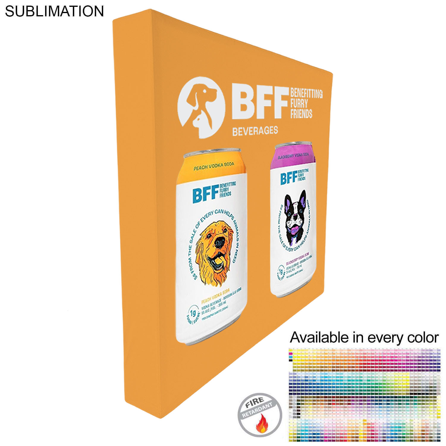 Tradeshow booth package Ultra, 10' Straight Wall Display with Wrap End Caps & Premium 8' tablecloth 3