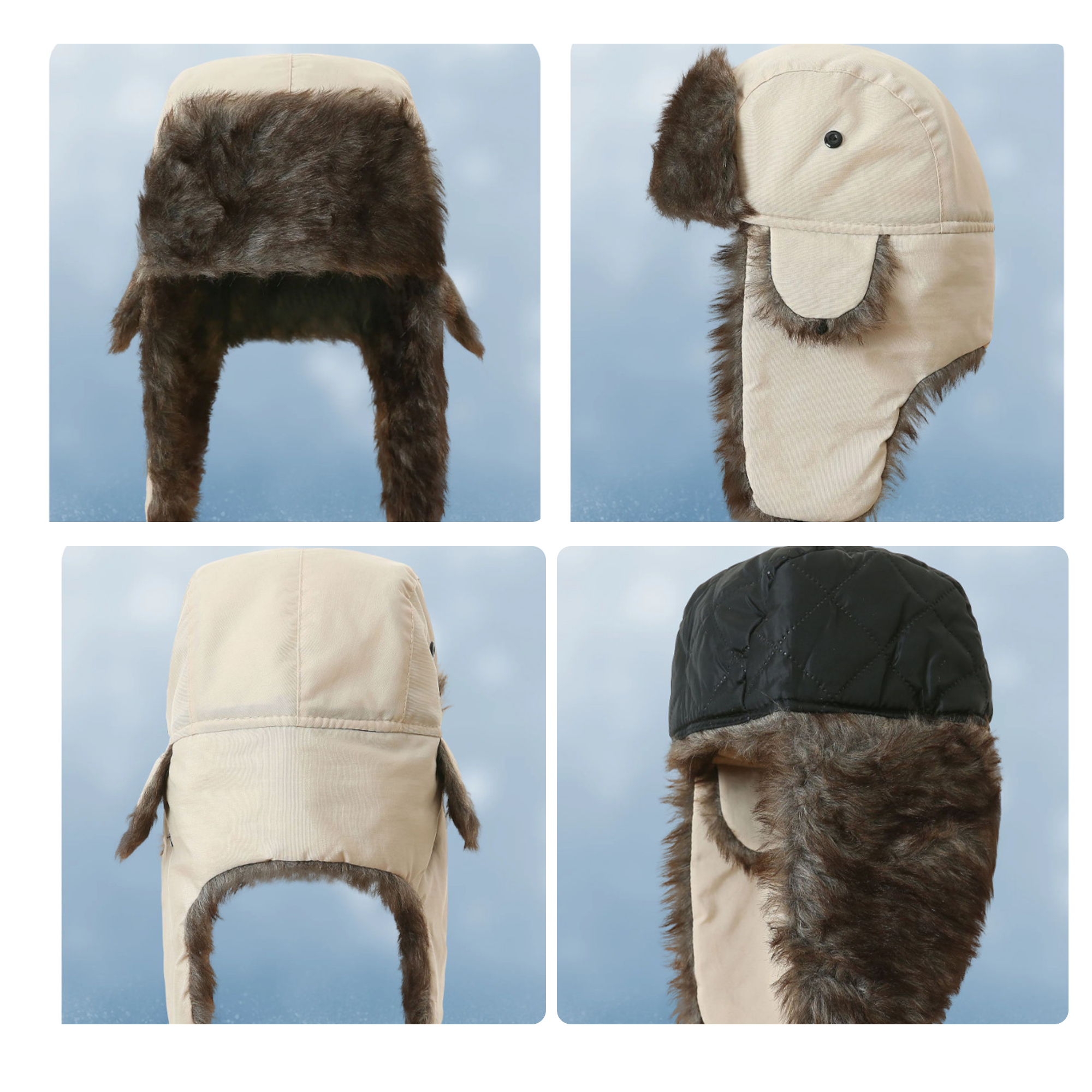 MOQ20 Trapper Hat Winter For Women Men 8