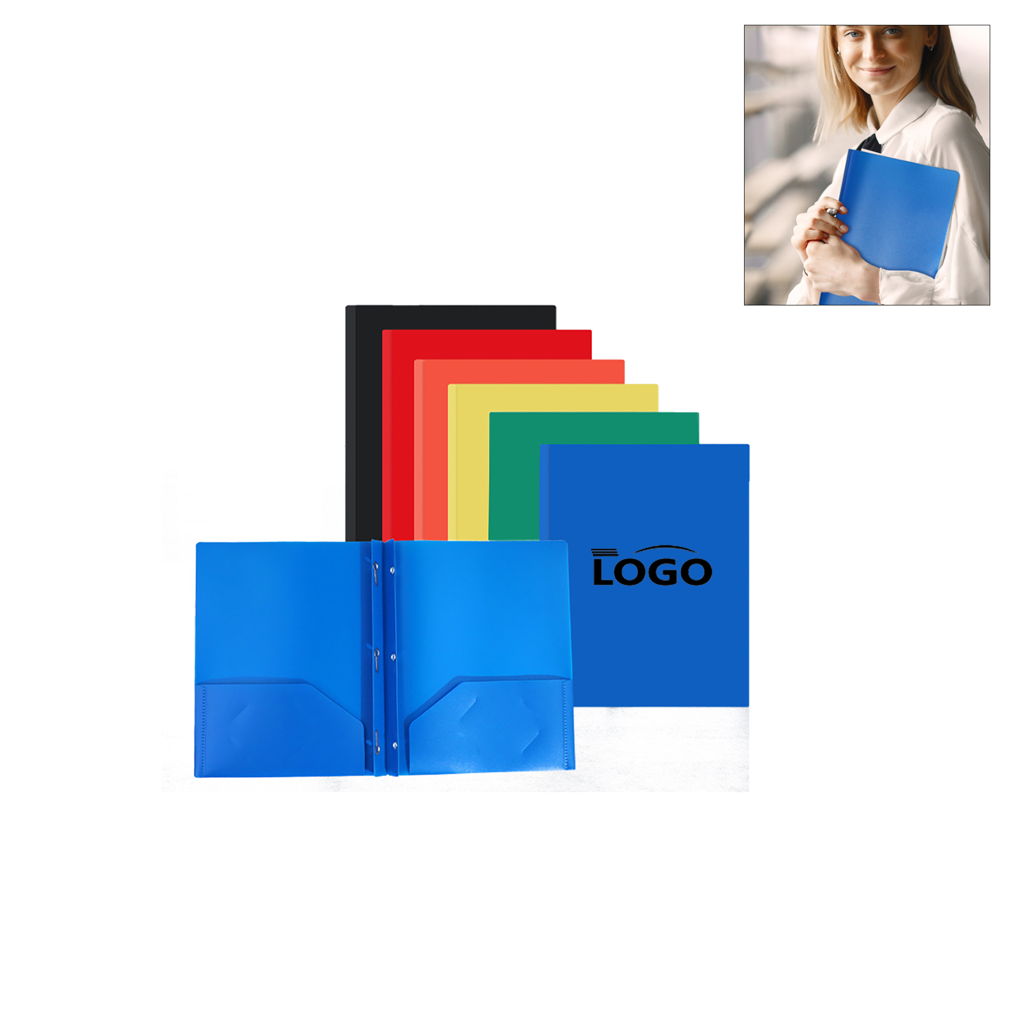 Moq 100 PCS Office Storage Folder 3