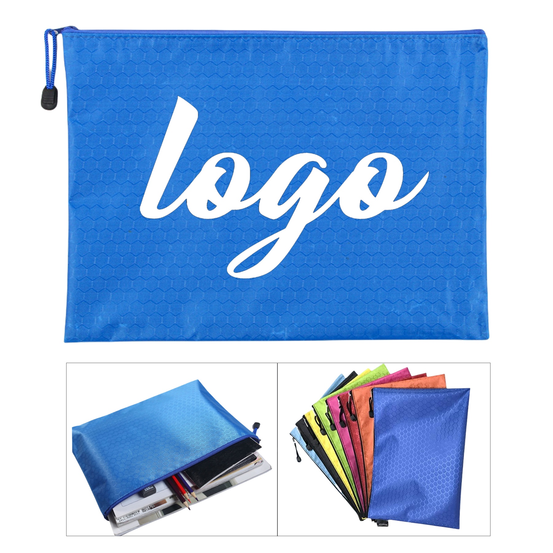 A4 Size Canvas Zipper File Bag 1