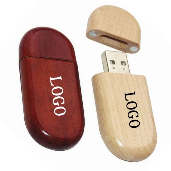 Oval Wood USB Flash Drives 2