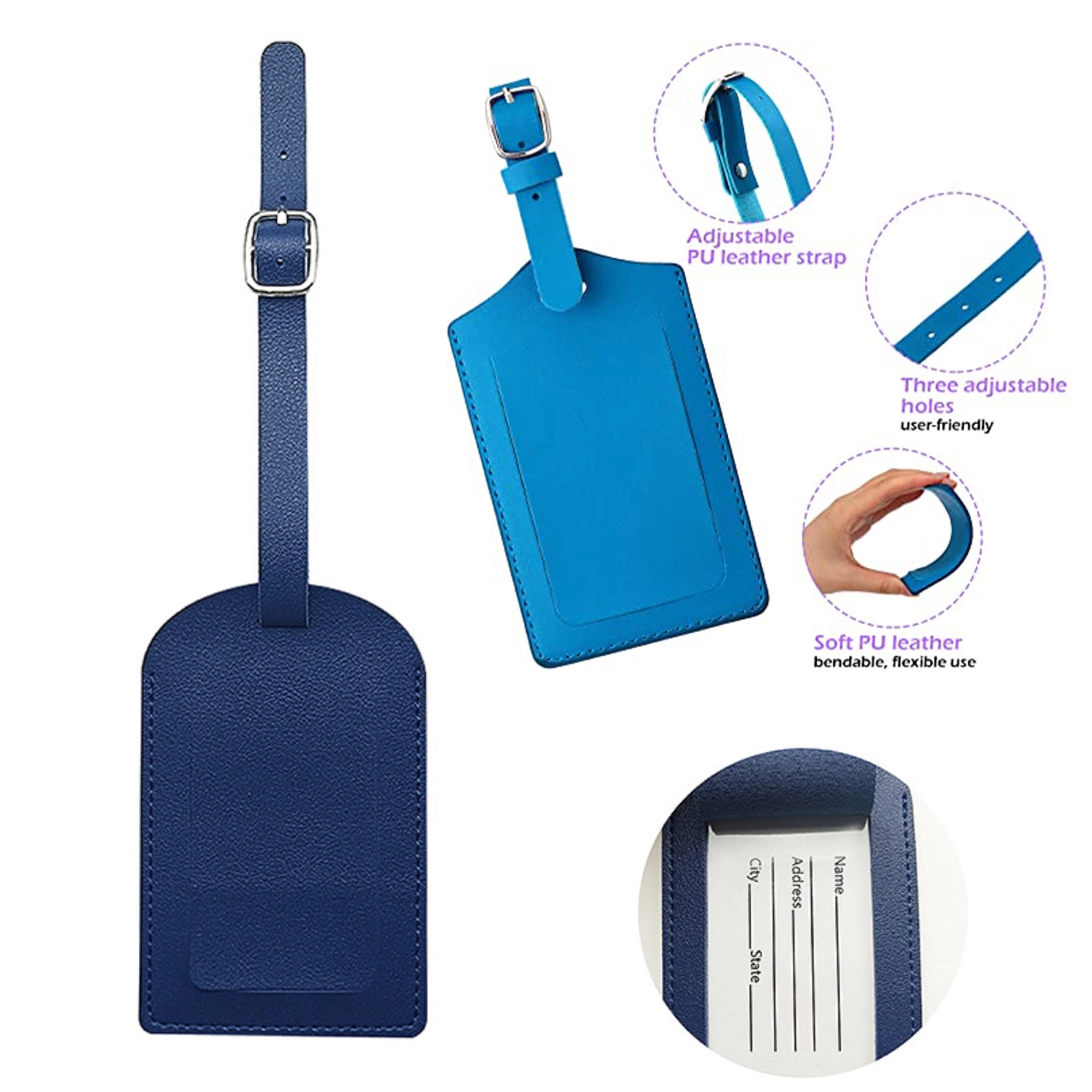 PU leauth Luggage Tag 6