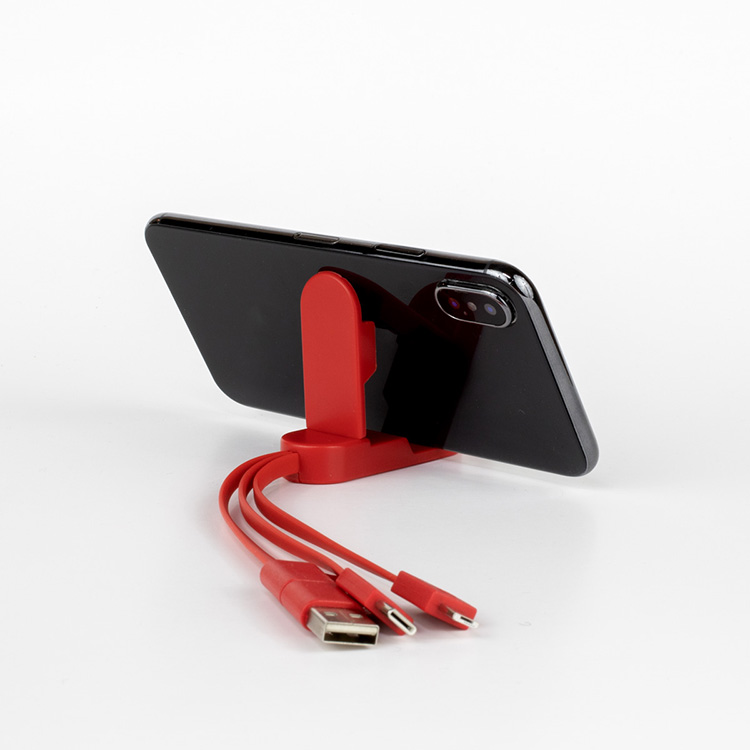 "ESCALANTE" 5-in-1 Cell Phone Charging Cable w/Phone Stand 37