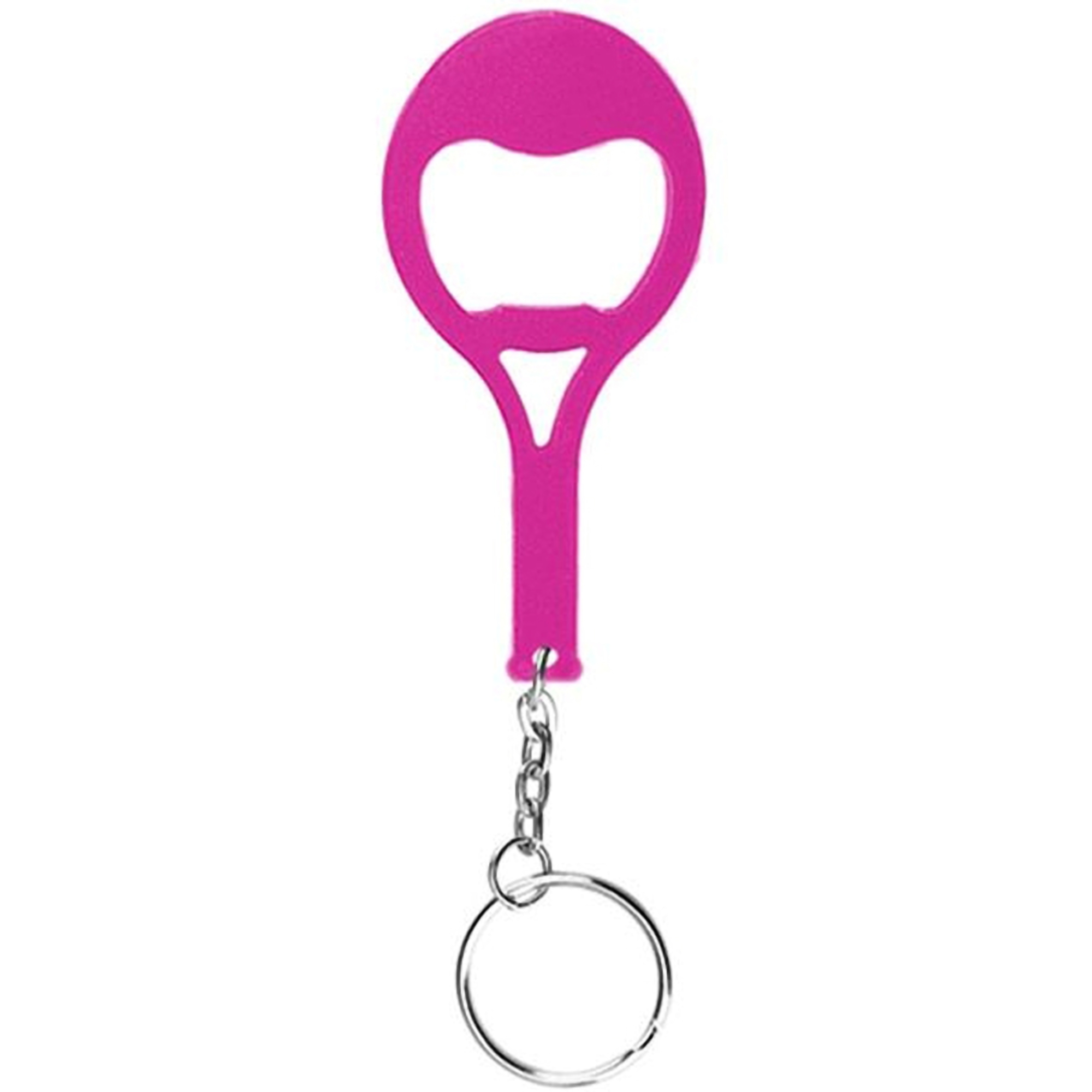 Tennis Racket Shaped Bottle Opener w/Keyring 4