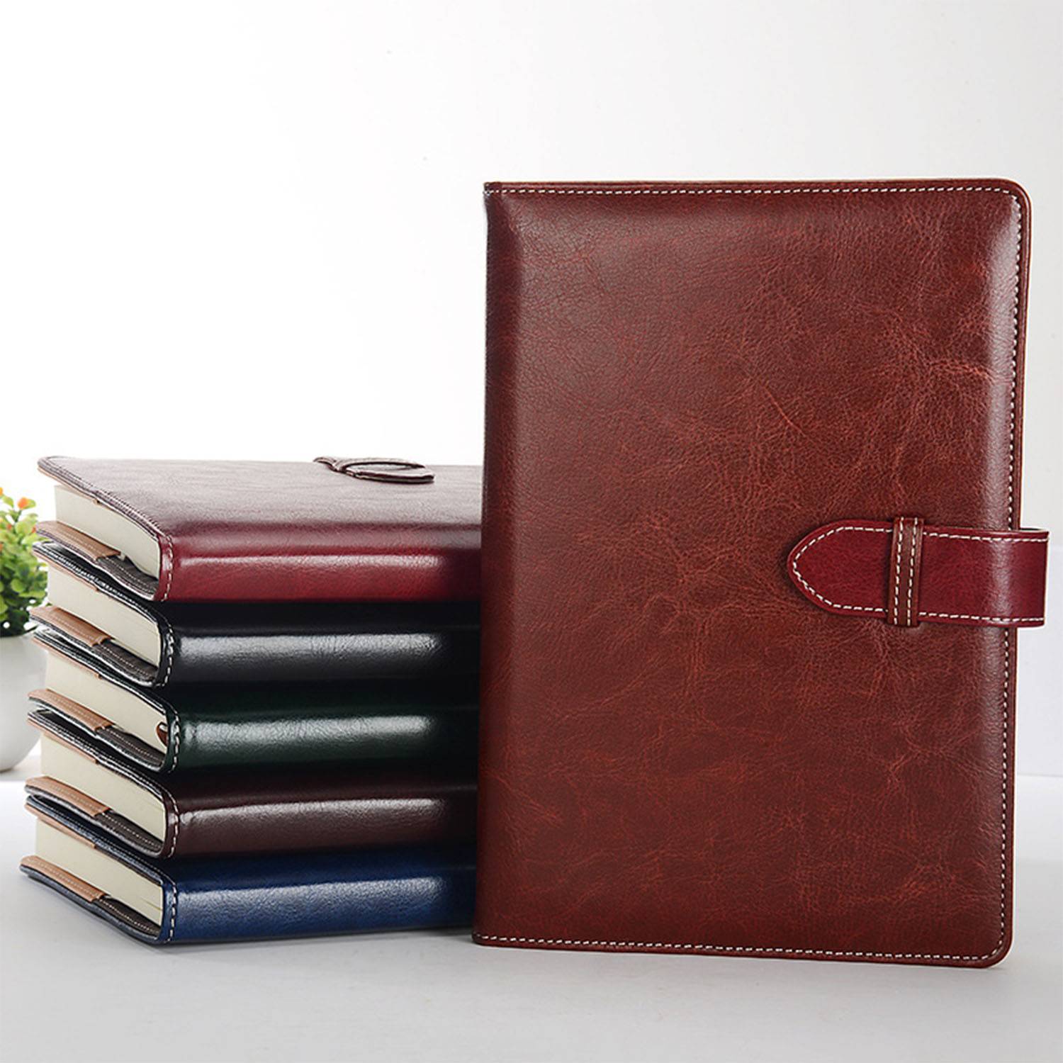 A5 Buckle PU leather notebook 6