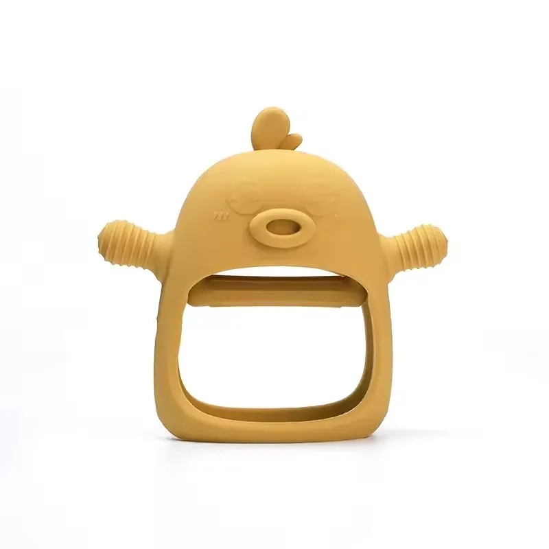 Food Grade Silicone Duckling Baby Teether 5