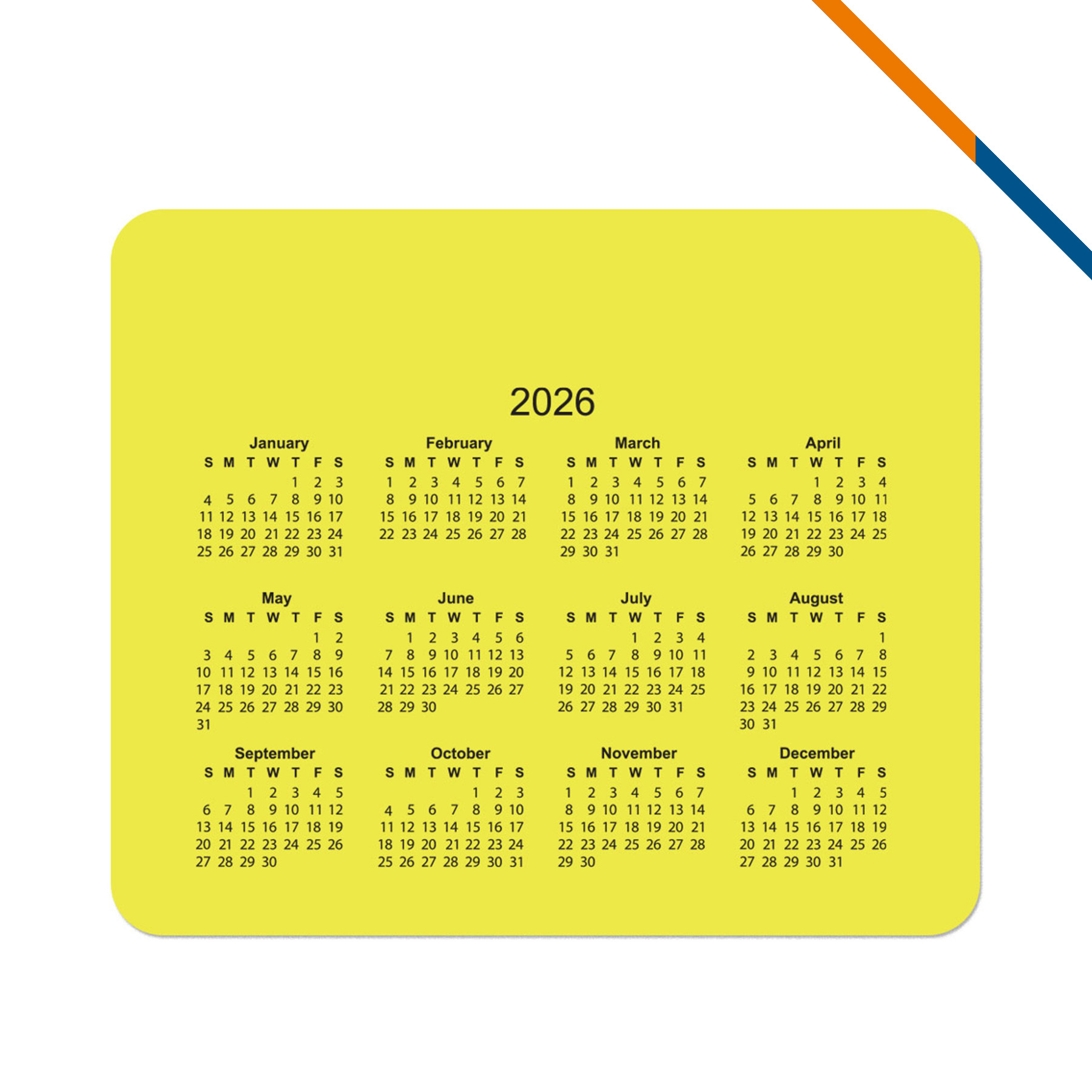 Nular Calendar Mouse Pad 2