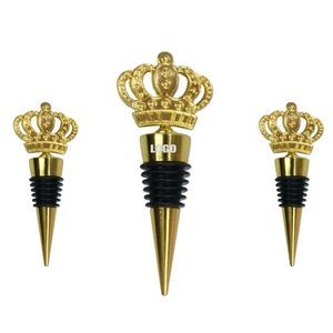 Regal Crown Shaped Wine Cork Bottle Stopper 12