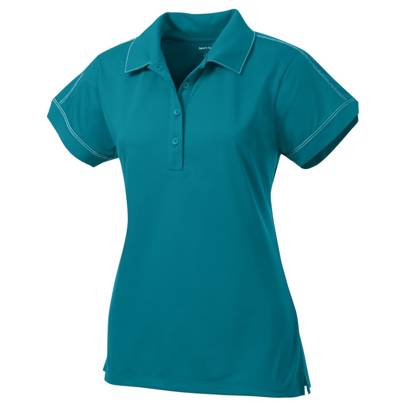 Sport-Tek Women's Contrast Stitch Micropique Sport-Wick Polo. 27