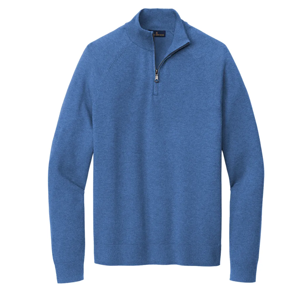 Brooks Brothers(R) Cotton Stretch 1/4-Zip Sweater 7