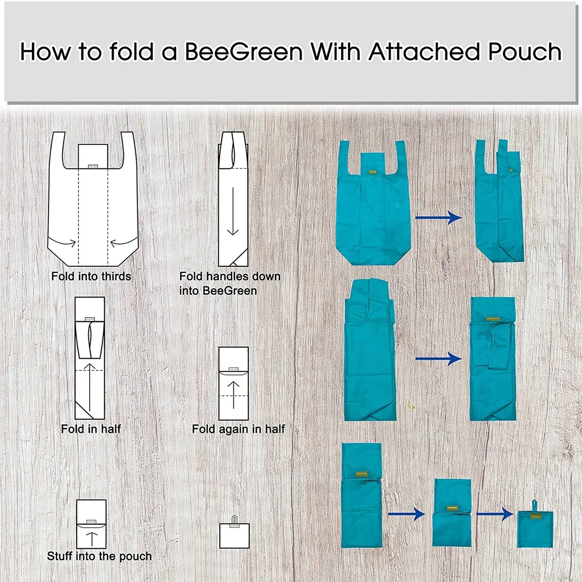 Reusable Grocery Tote Bags With Pouch 2